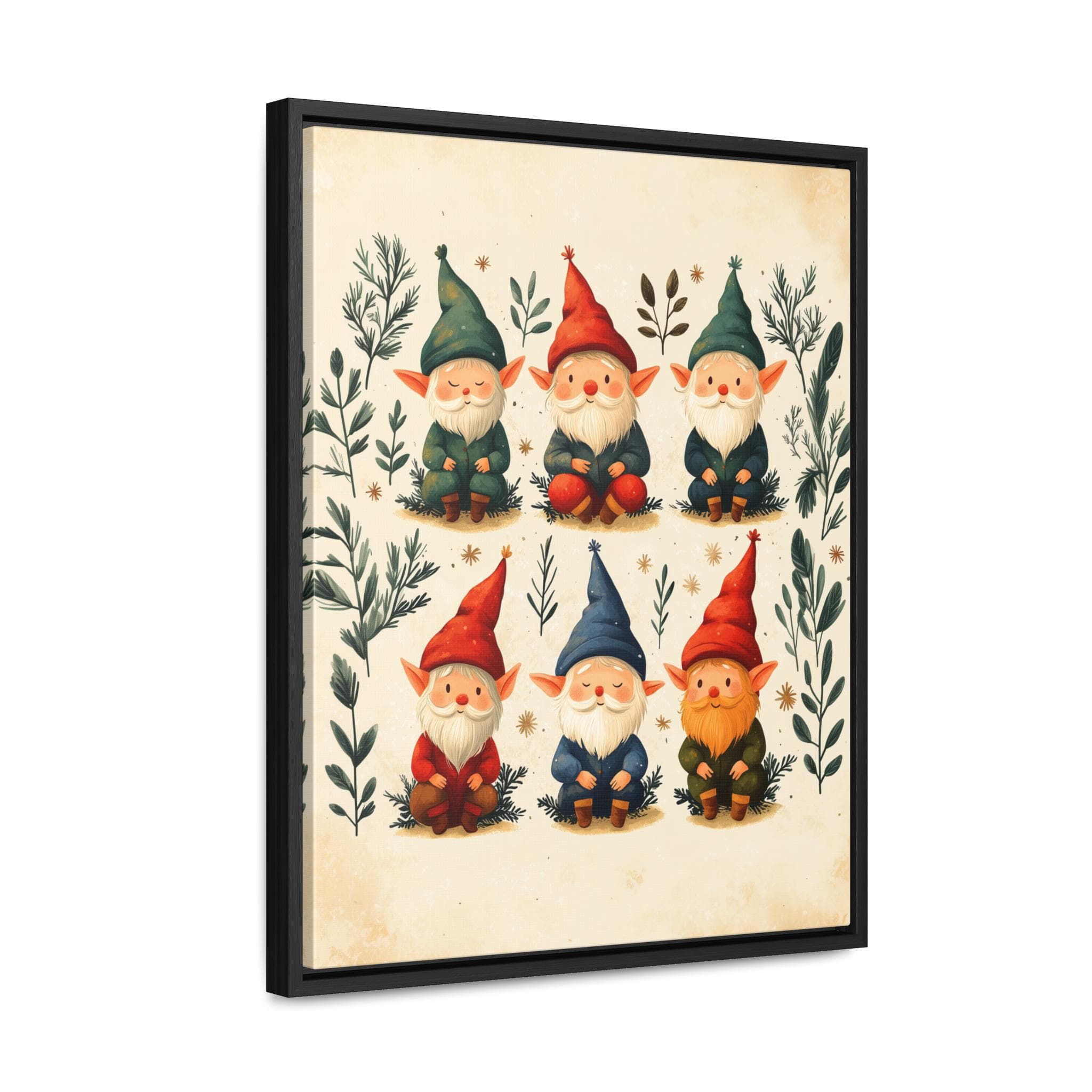 Elves Christmas Wall Art Frame Canvas Holiday Decor Gift Minimalist Still Life Painting Xmas Unique Print Modern Artwork Decoration Tree - image 4