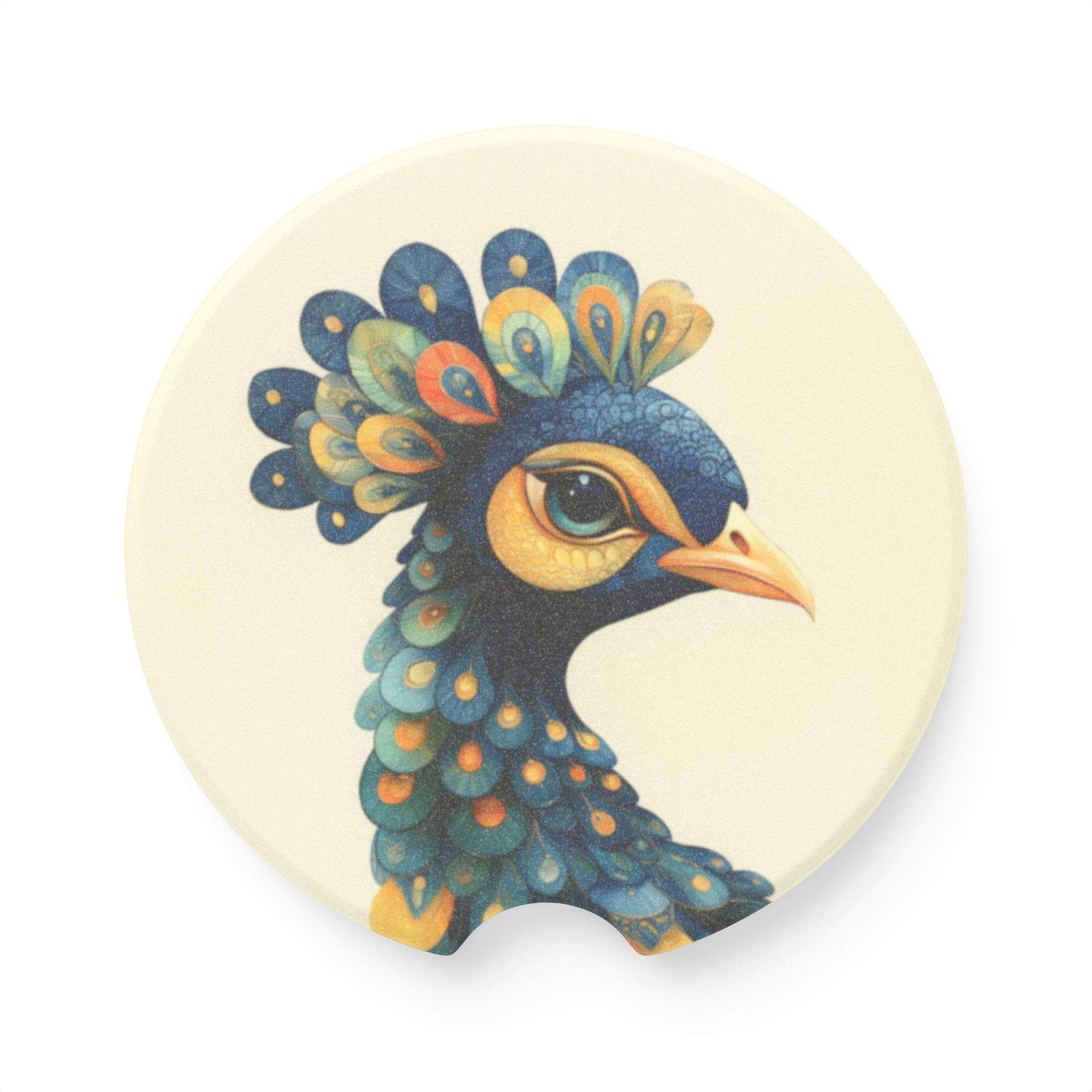 Peacock Soapstone Car Coaster Traditional Bohemian Desi Pakistani Indian Art Cozy Decor Car Accessory Gift Coffee Table Decor Riwaj Art - image 5