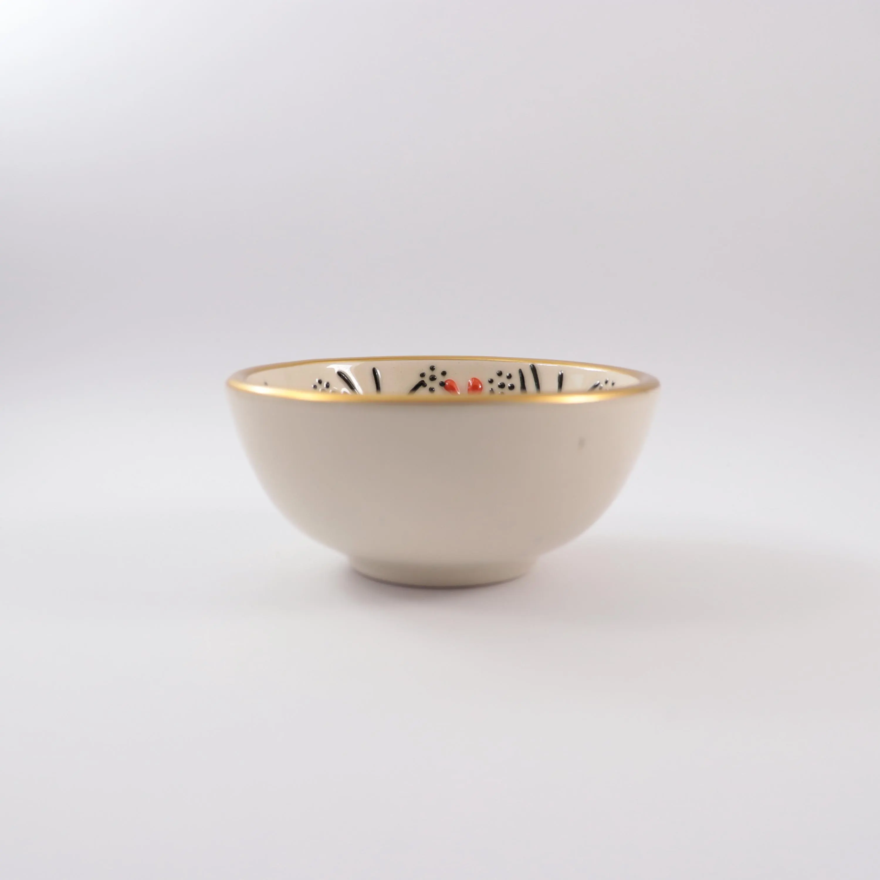 Embossed Pattern Tiny Ceramic Bowl, Turkish Pattern Serving Pot, Handmade Snack Bowl, Decorative Sauce Bowl, Ceramic Art Dish, Salt Cellar - image 5