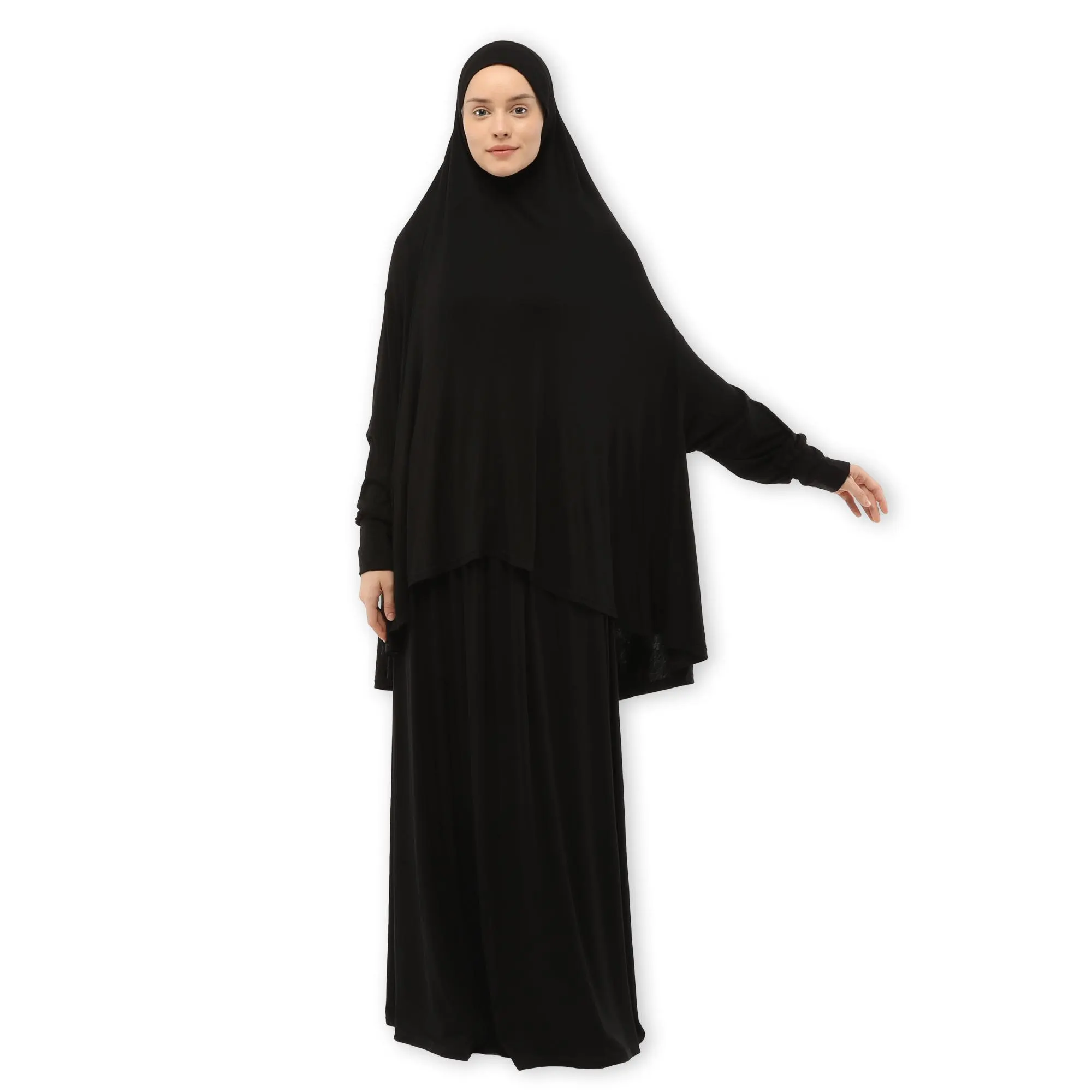 Two-Piece Prayer Dress | Prayer Outfit with Sleeves | Comfortable Women Islamic Clothing | Ramadan gifts