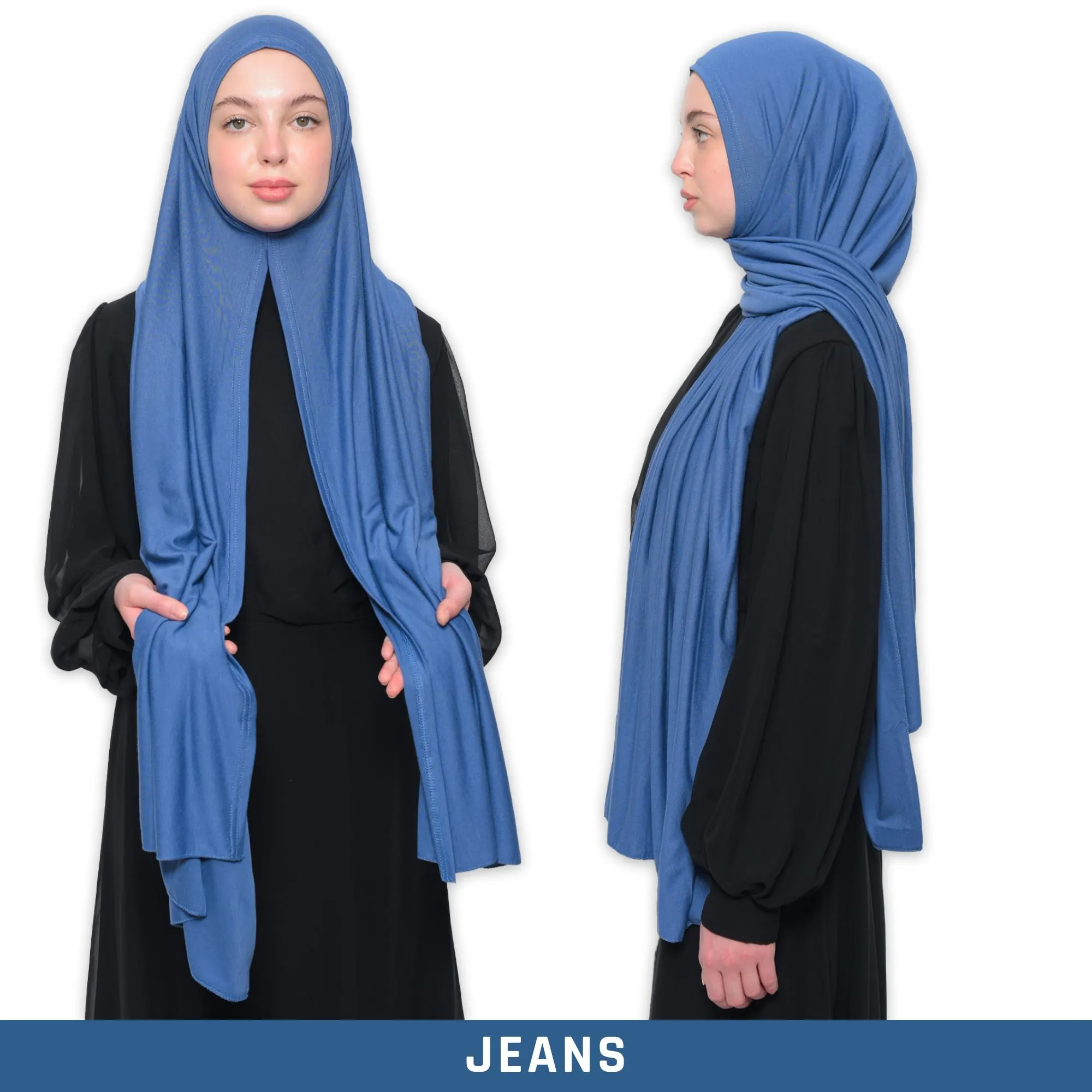 Organic Viscose Practical Shawl | Big Scarf & Instant Wrap Hijab | Luxury Plain Shawl in Combed Cotton | Headscarf for Women - image 5