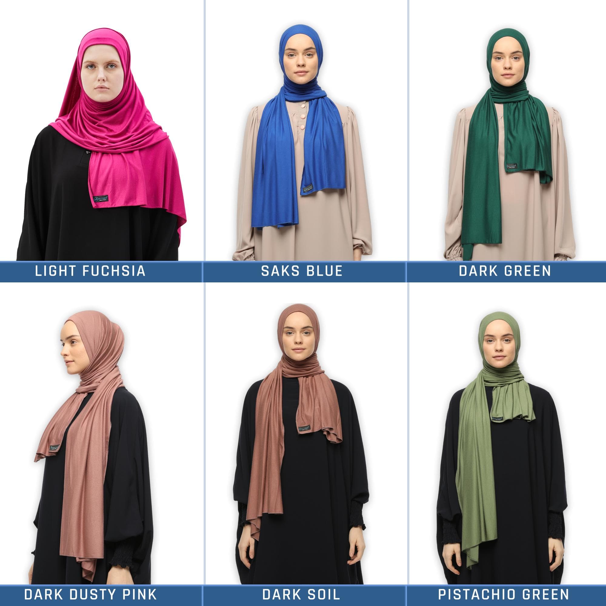 Stretchy Shawl Hijab in Cotton Jersey - Comfy & Stylish - image 4