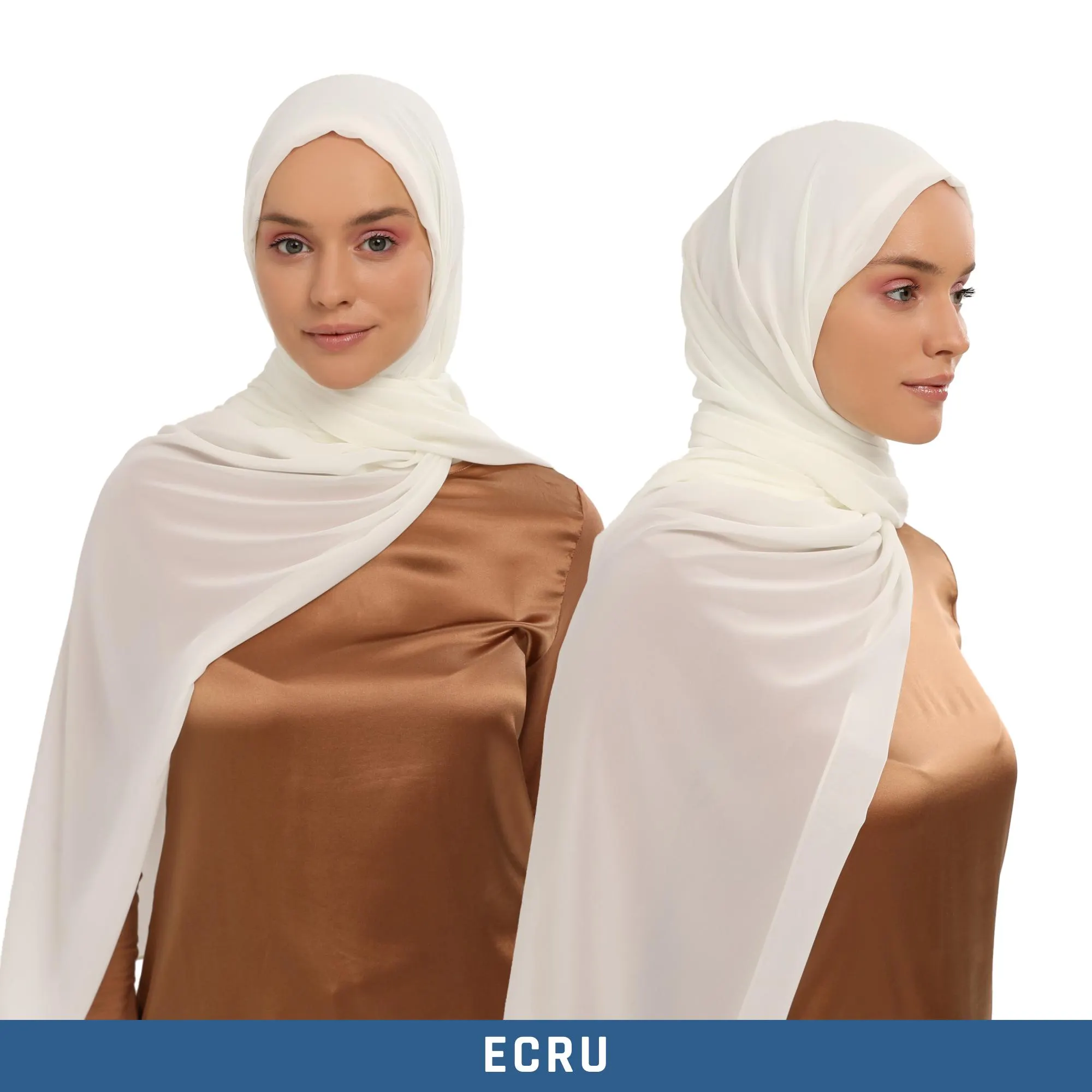 Versatile Chiffon Shawl Scarf with Bonnet, Chiffon Shawl and Bonnet Set, Instant Neck Collar - image 5