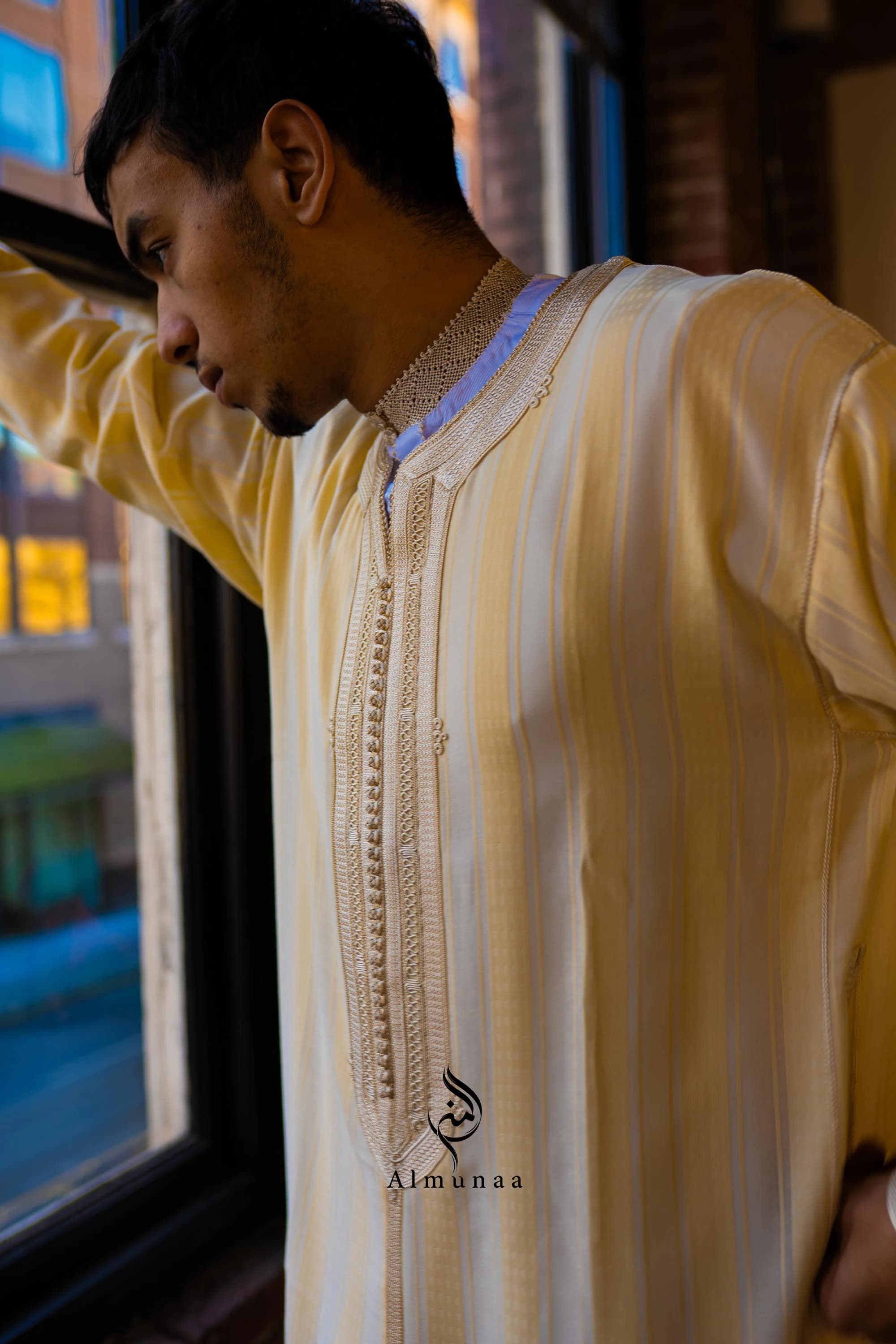 Custom Luxury Moroccan Kaftan + Jabadoor and Pants for Men