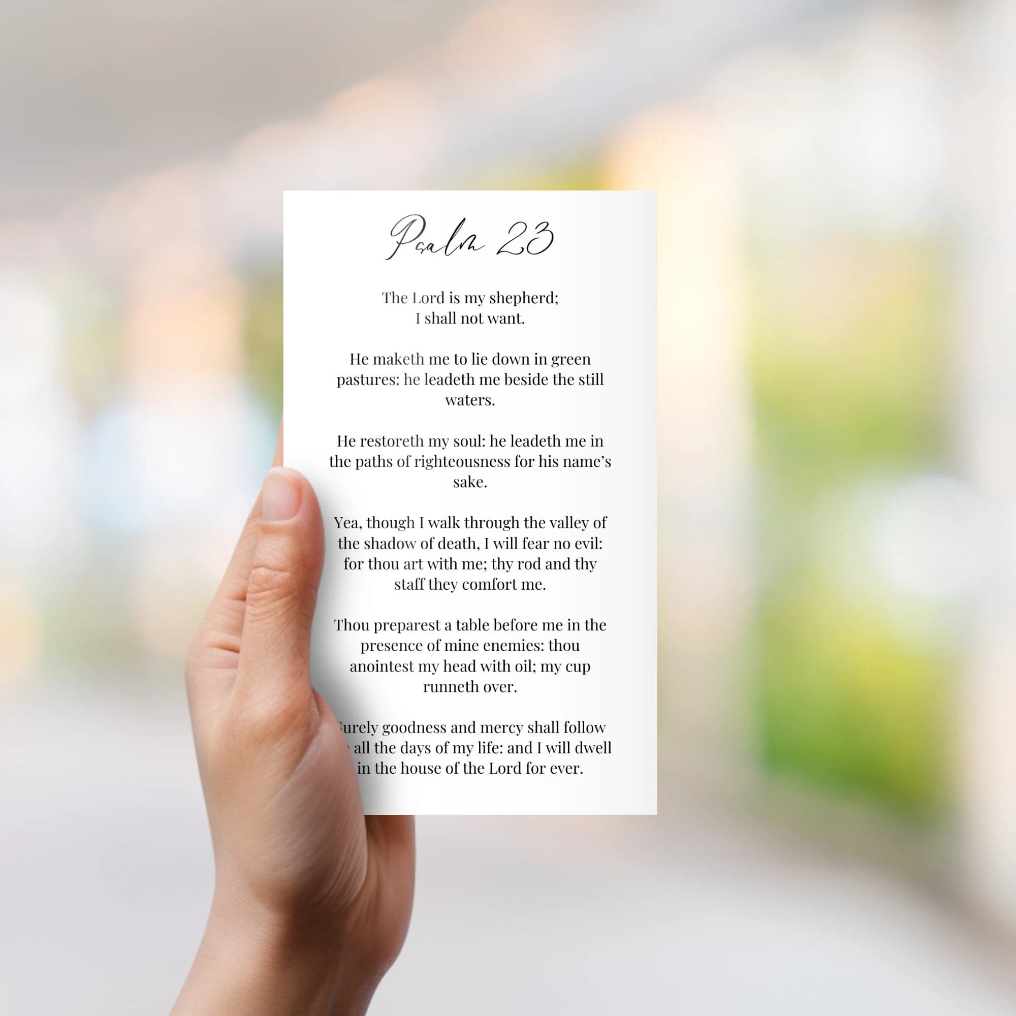 Funeral Prayer Card Template, Minimalist Memorial Prayer Card, Prayer Poem, Funeral Verse, Printable Funeral Remembrance Card ID19 - image 5