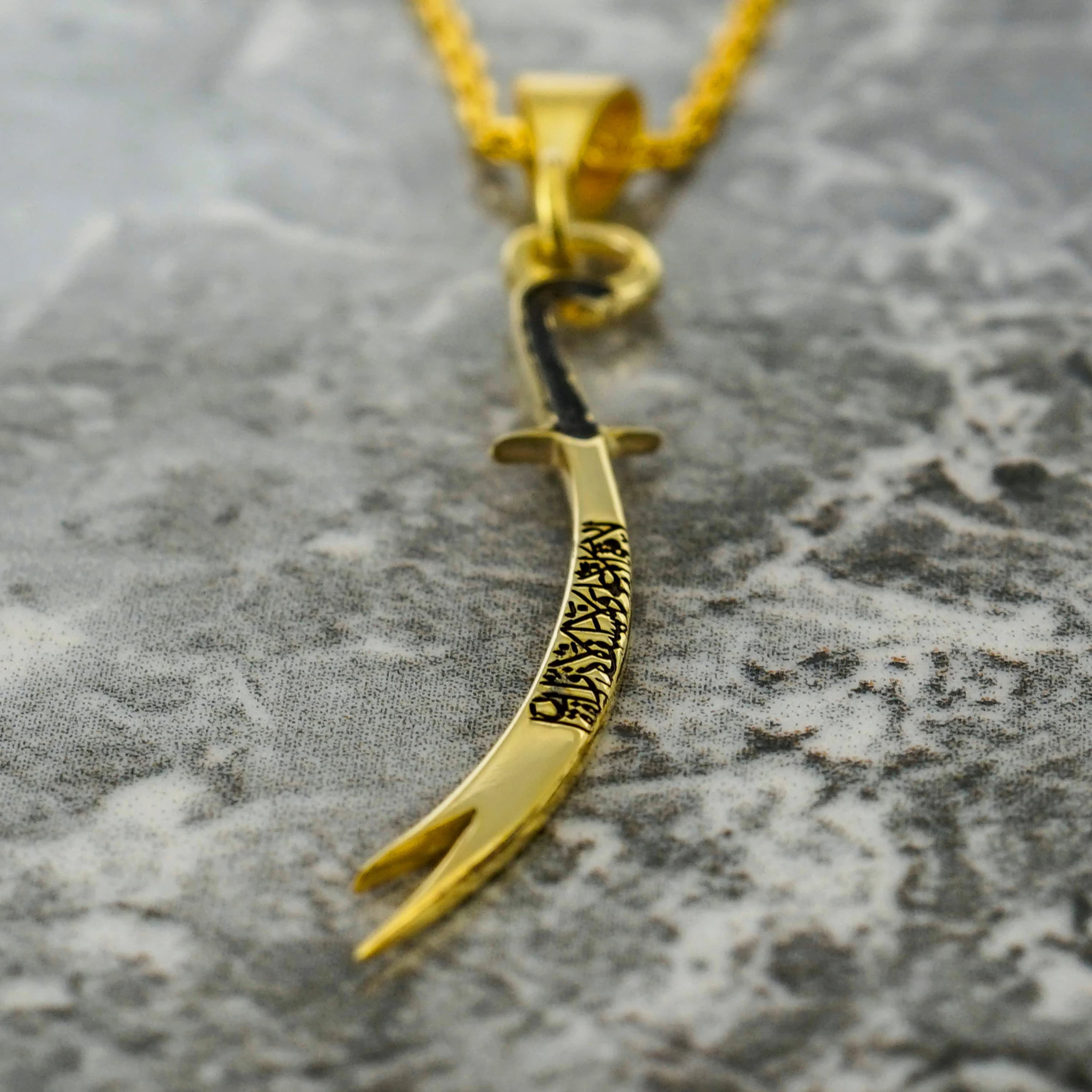Zulfiqar Sword Necklace Silver Imam Ali Sword Pendant Islamic Jewelry Shia Gifts - image 3