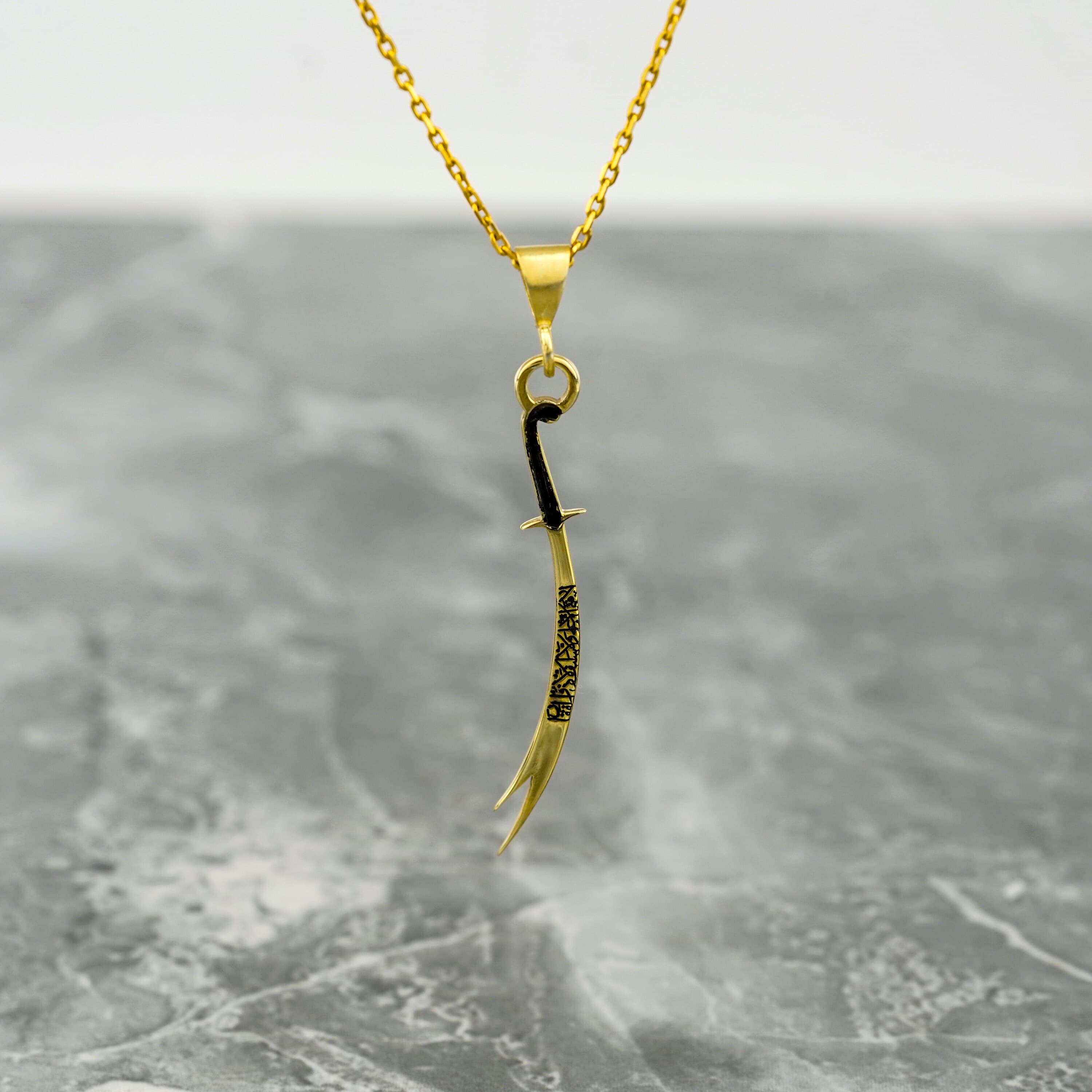 Zulfiqar Sword Necklace Silver Imam Ali Sword Pendant Islamic Jewelry Shia Gifts - image 2