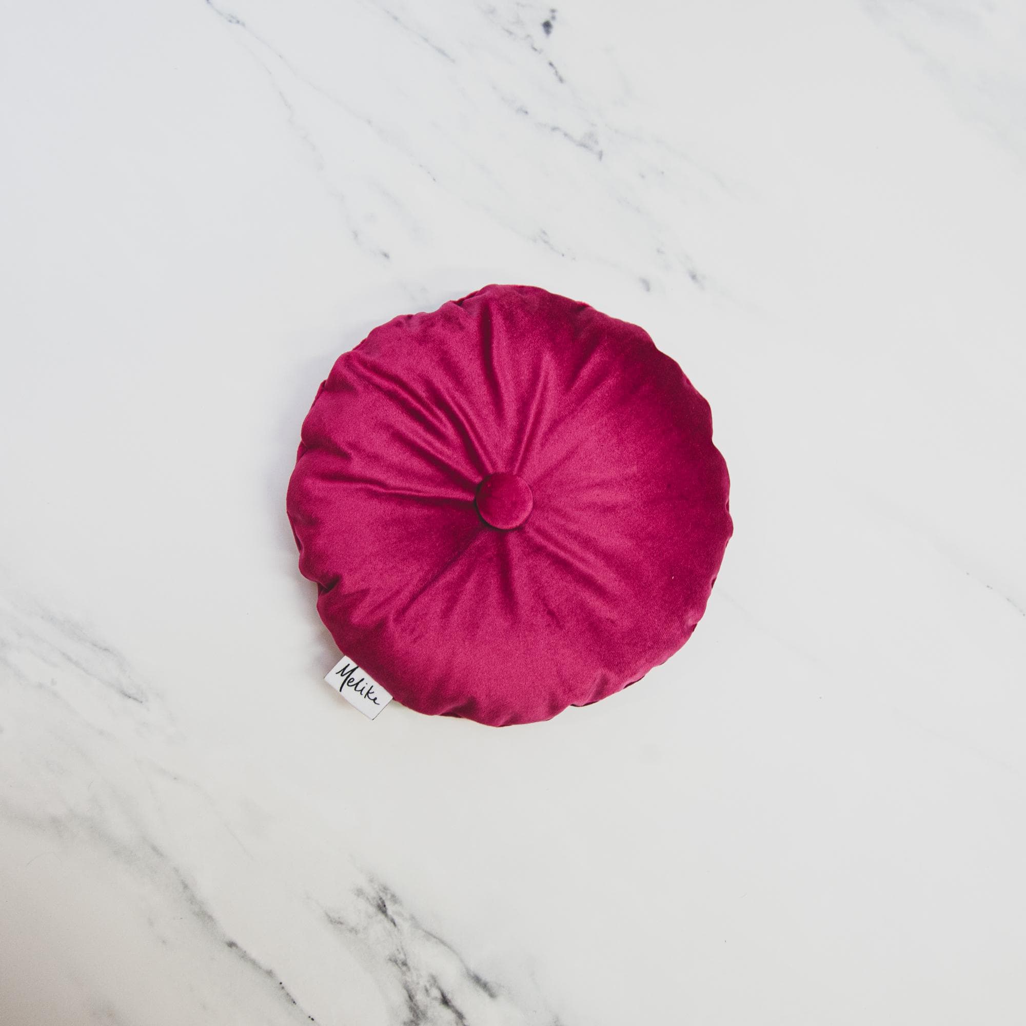 Round Tufted Velvet Throw Pillow, Home Decor - image 2