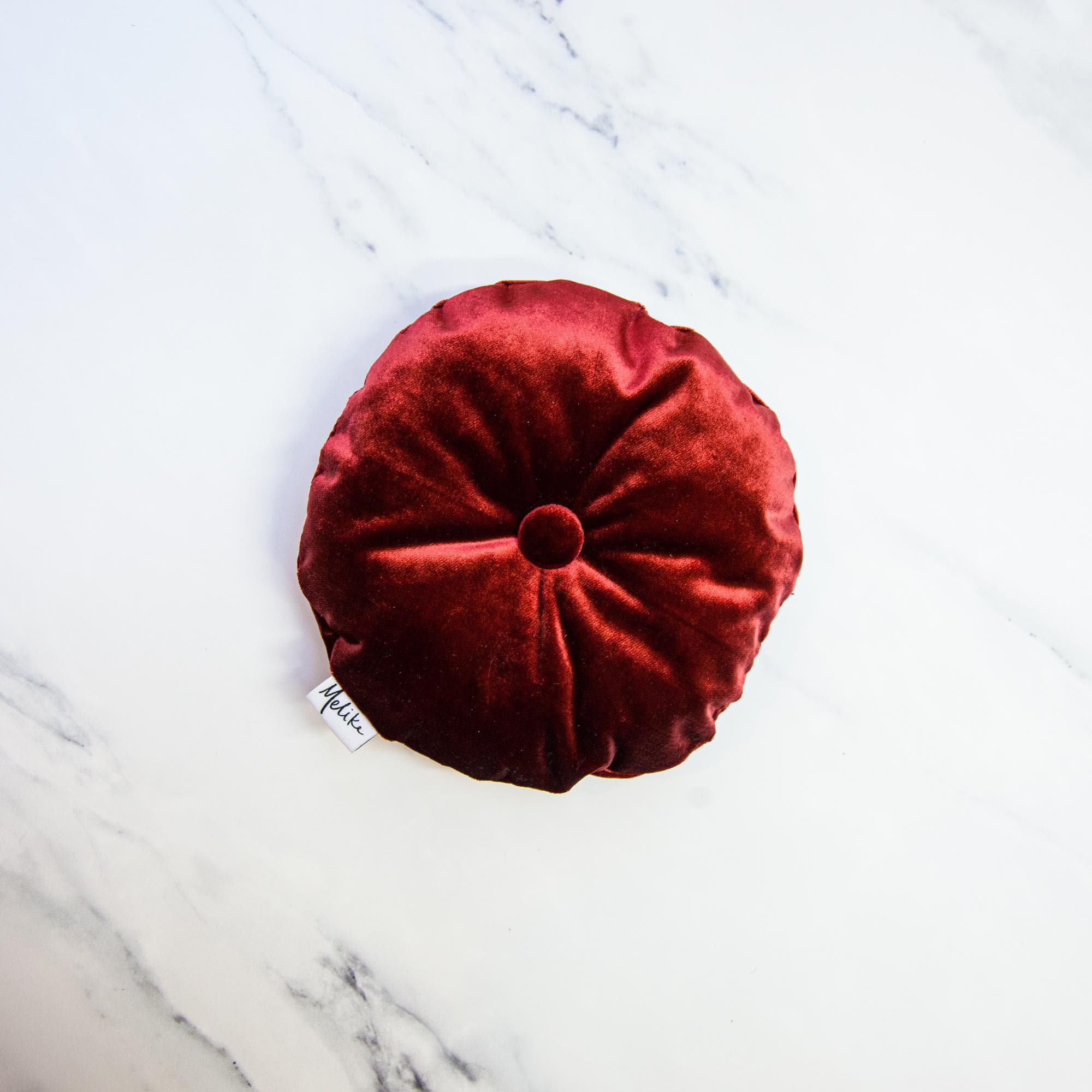 Round Tufted Velvet Throw Pillow, Home Decor - image 5