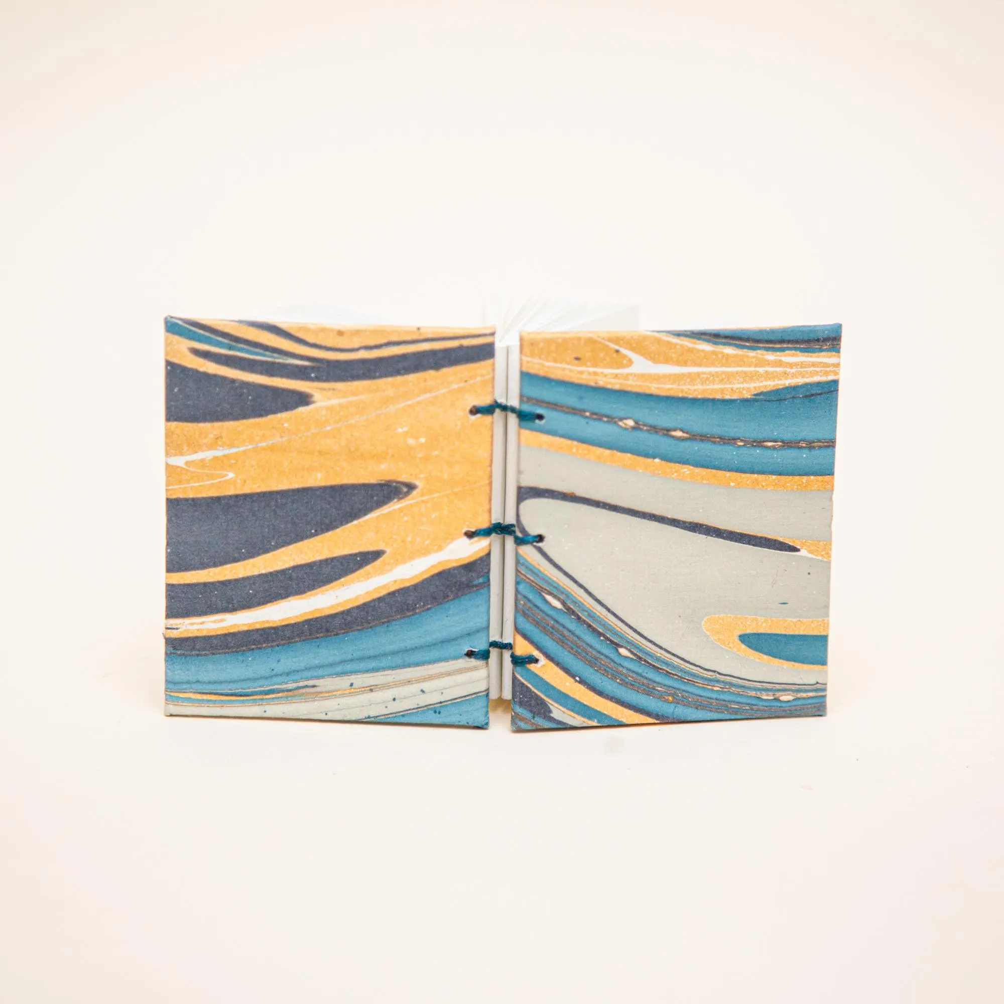 Mini Marbled Coptic Bound Journal - image 4