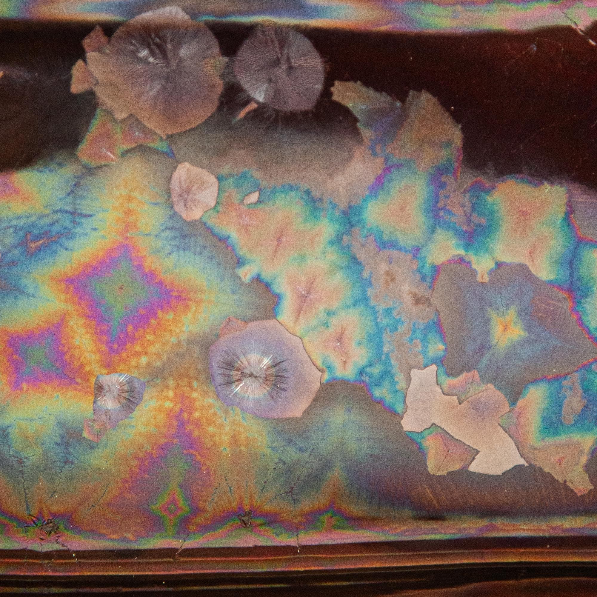 Cosmic Iridescent Oval Jewelry Dish, Large Oval Incense, Trinket or Fruit Tray - image 5