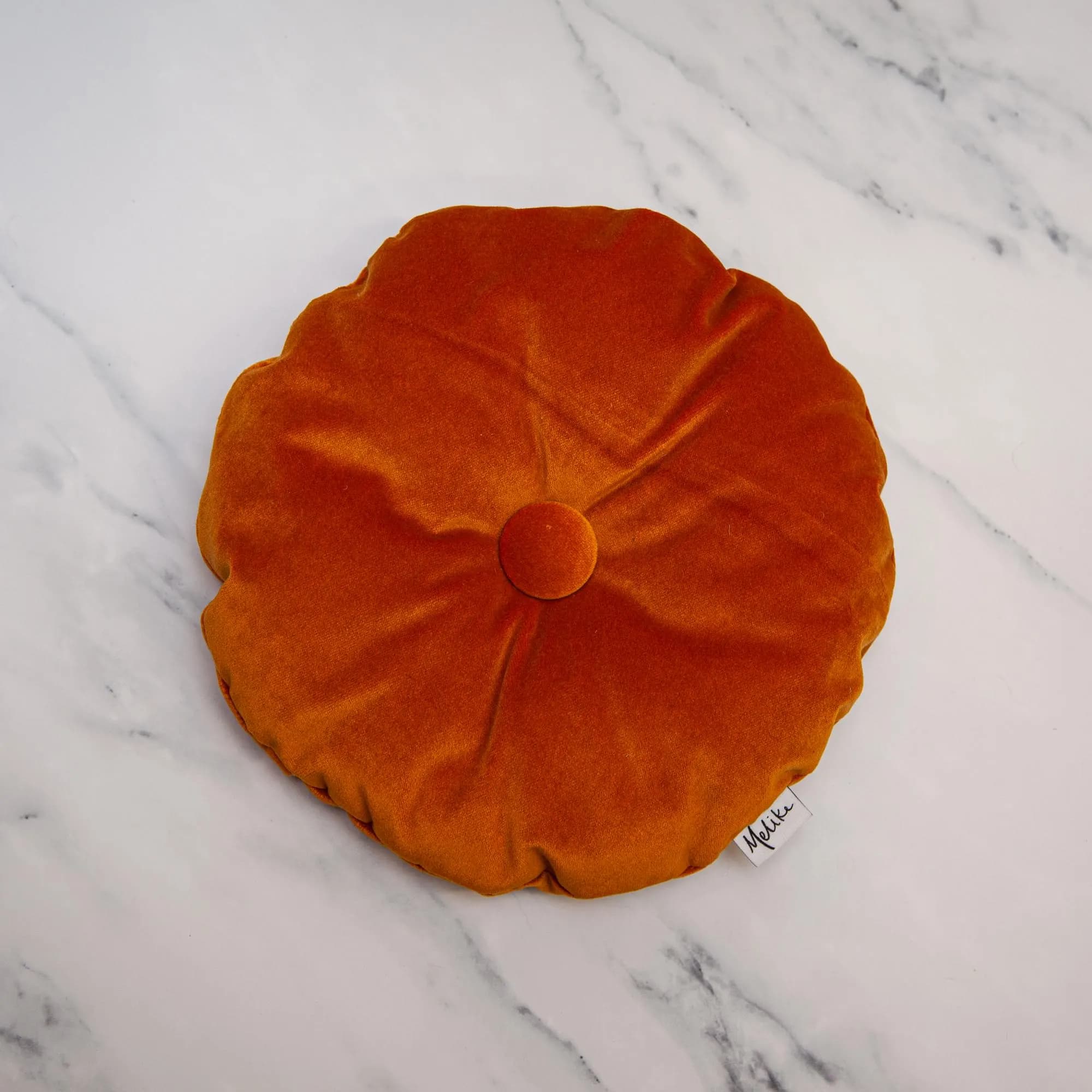 Round Tufted Velvet Throw Pillow, Home Decor