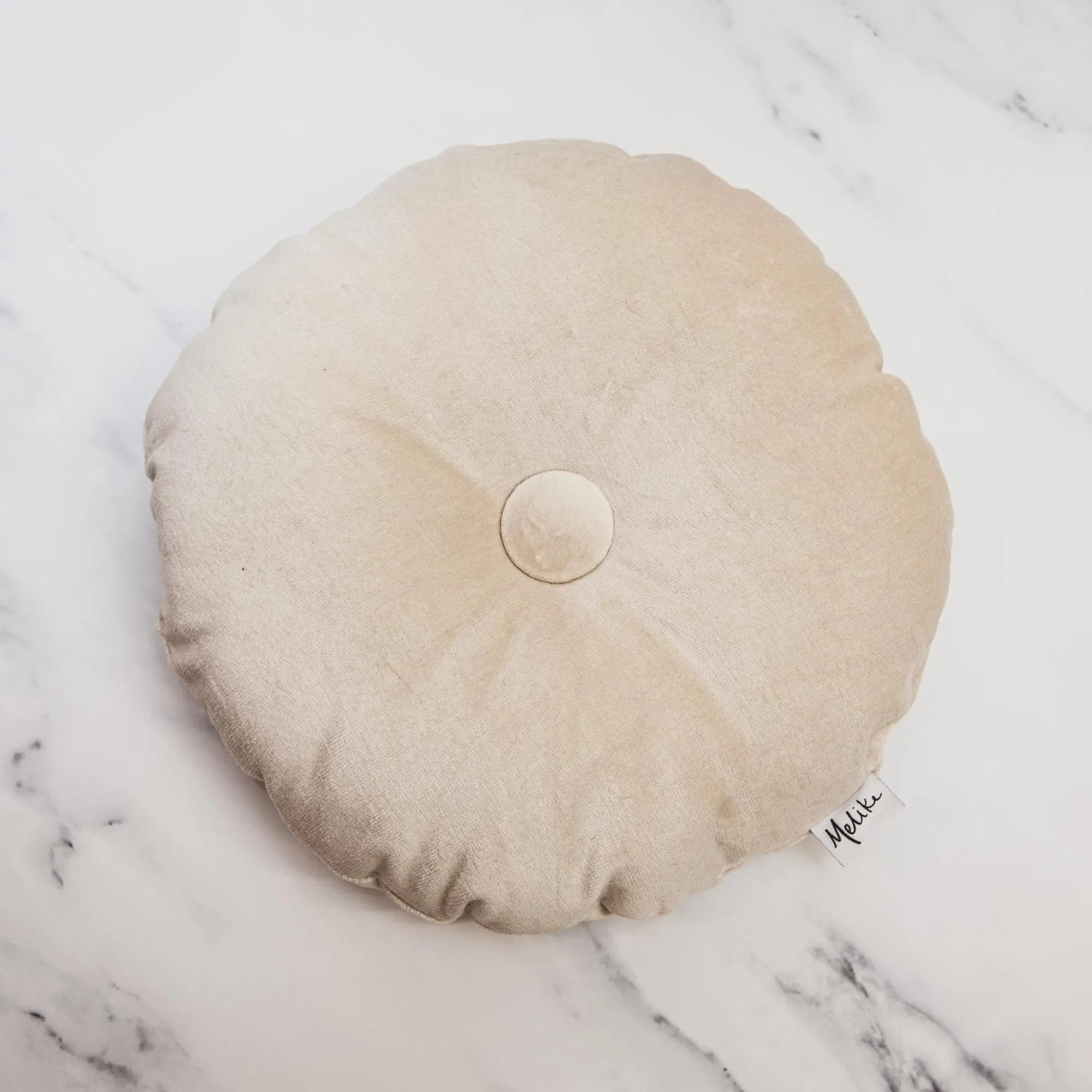 Round Tufted Velvet Throw Pillow, Home Decor - image 3