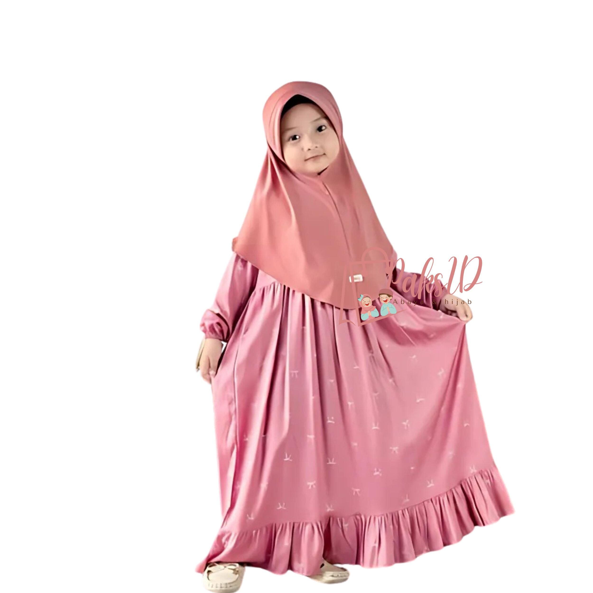 Gamis for children 1 - 12 years, Muslim Abaya for girls, Islamic Clothing, Muslim Abaya, Kids Prayer Attire, Girls Modest Fashion PS101 - image 4