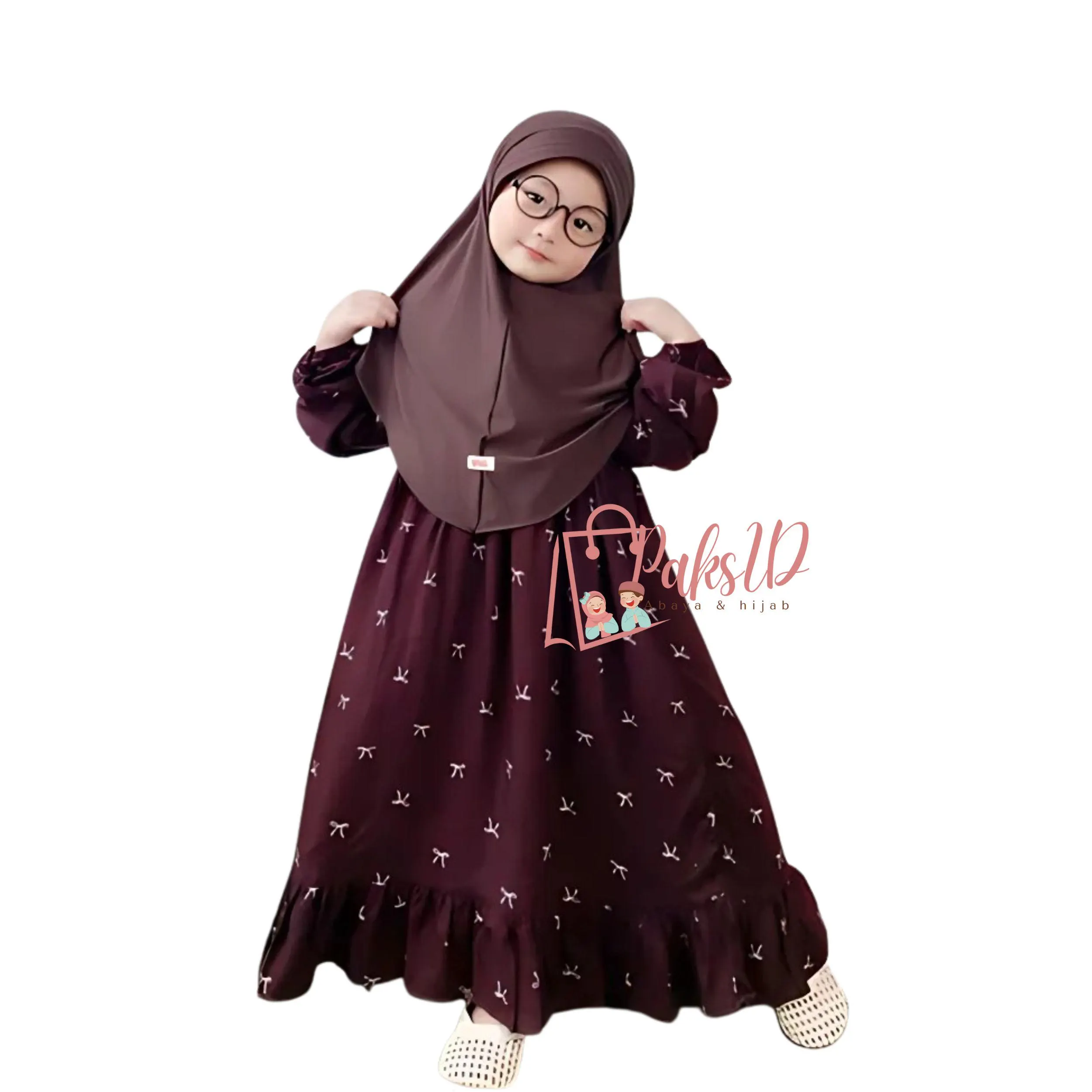 Gamis for children 1 - 12 years, Muslim Abaya for girls, Islamic Clothing, Muslim Abaya, Kids Prayer Attire, Girls Modest Fashion PS101