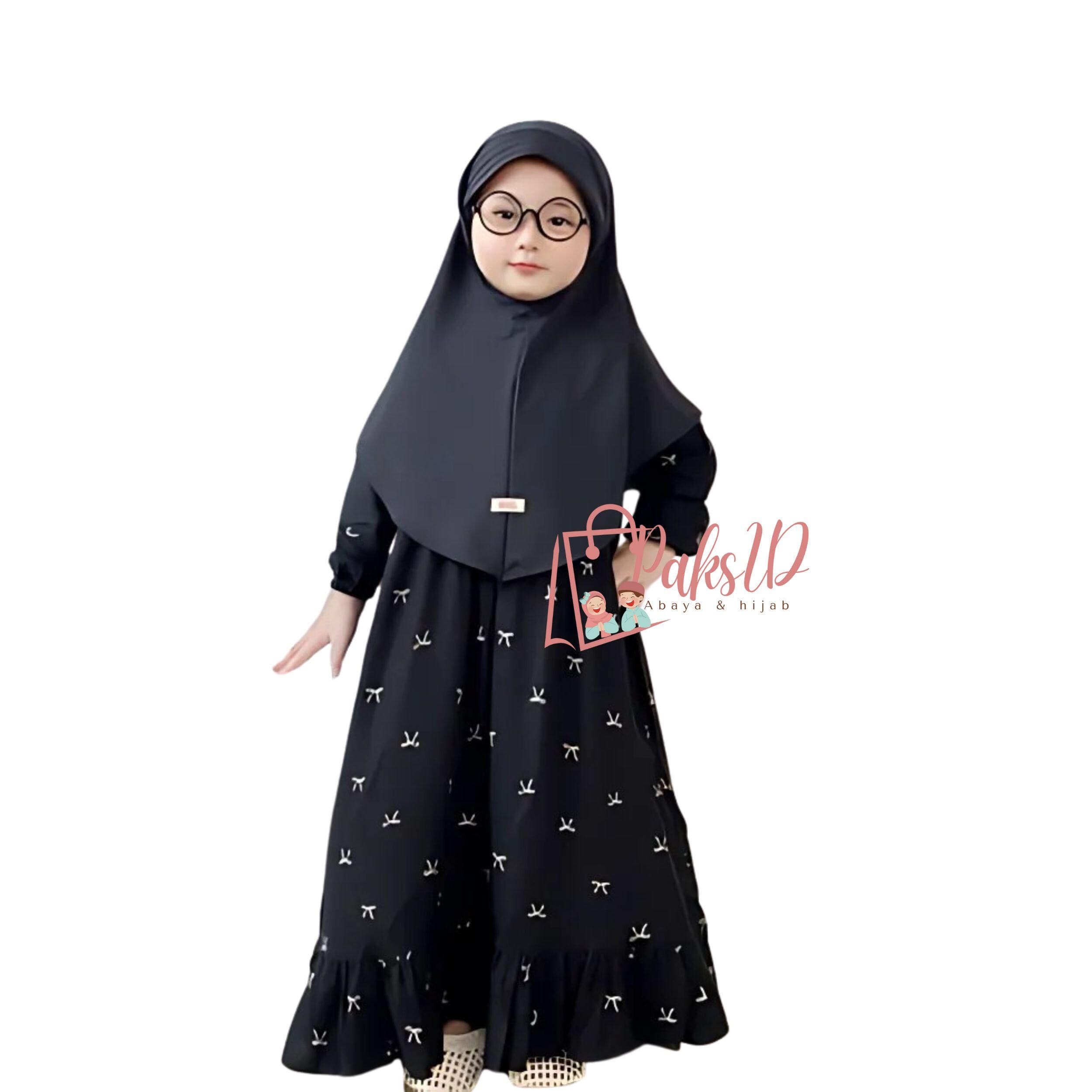 Gamis for children 1 - 12 years, Muslim Abaya for girls, Islamic Clothing, Muslim Abaya, Kids Prayer Attire, Girls Modest Fashion PS101 - image 3