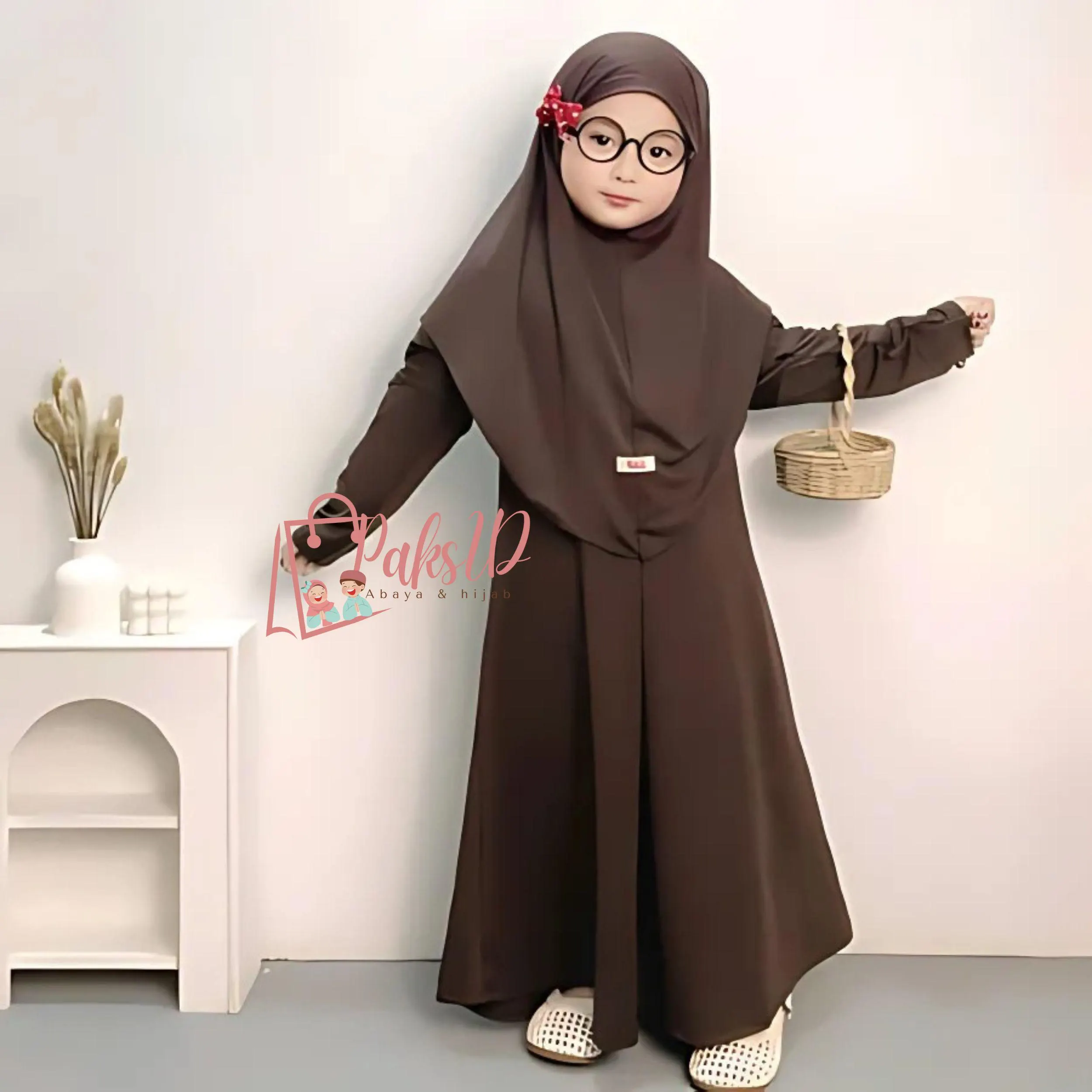 Premium Jersey Kids' Dress Abaya, Muslim Hijab Suit, Islamic Clothing, Muslim Abaya, Kids Prayer Attire, Abaya for Baby Girls Fashion PS108