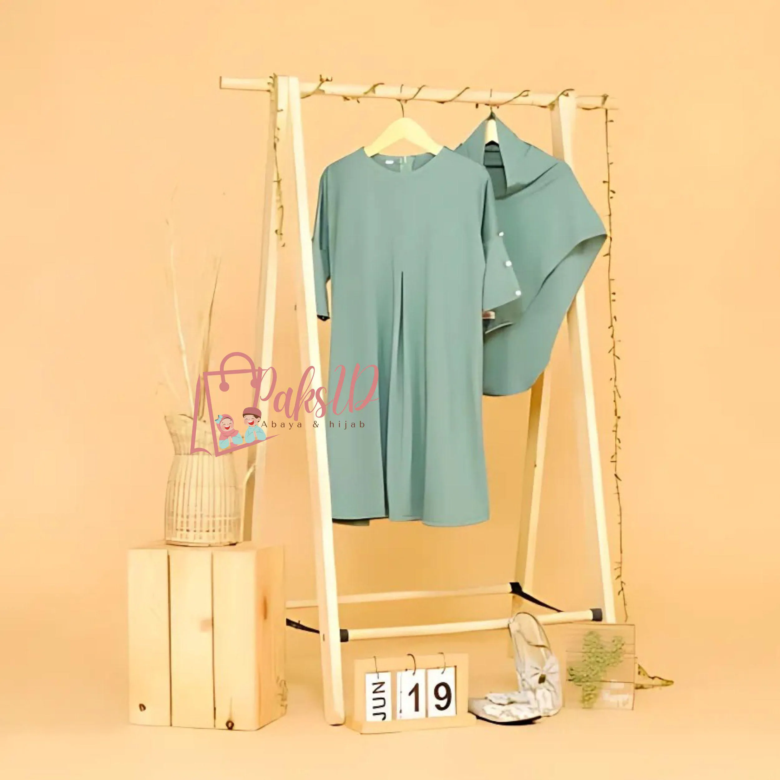 Premium Jersey Kids' Dress Abaya, Muslim Hijab Suit, Islamic Clothing, Muslim Abaya, Kids Prayer Attire, Abaya for Baby Girls Fashion PS108 - image 3