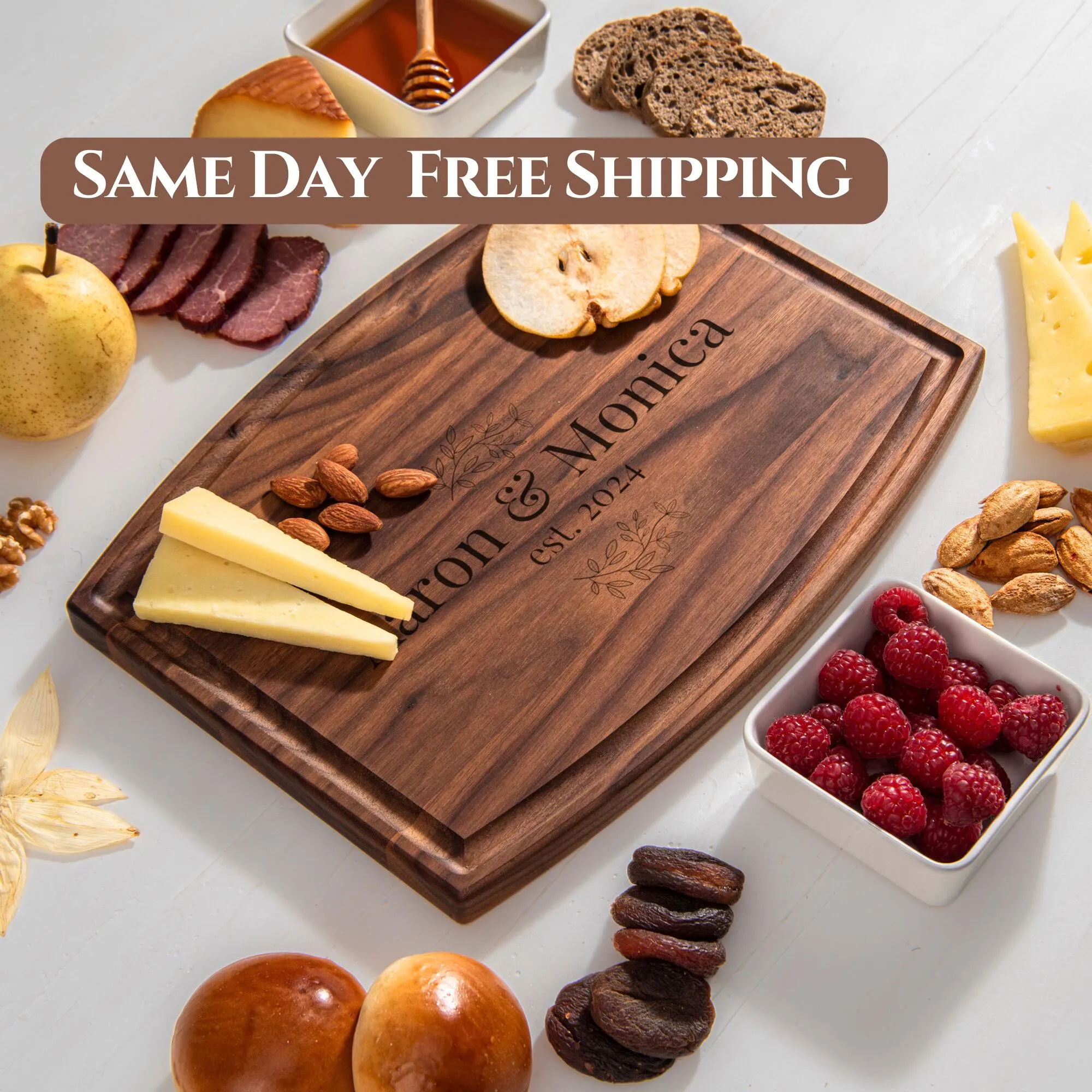 Personalized Cutting Board Wedding Gift Housewarming Charcuterie Board Custom Cutting Board Anniversary Gift Bridal Shower Gift Home Decor