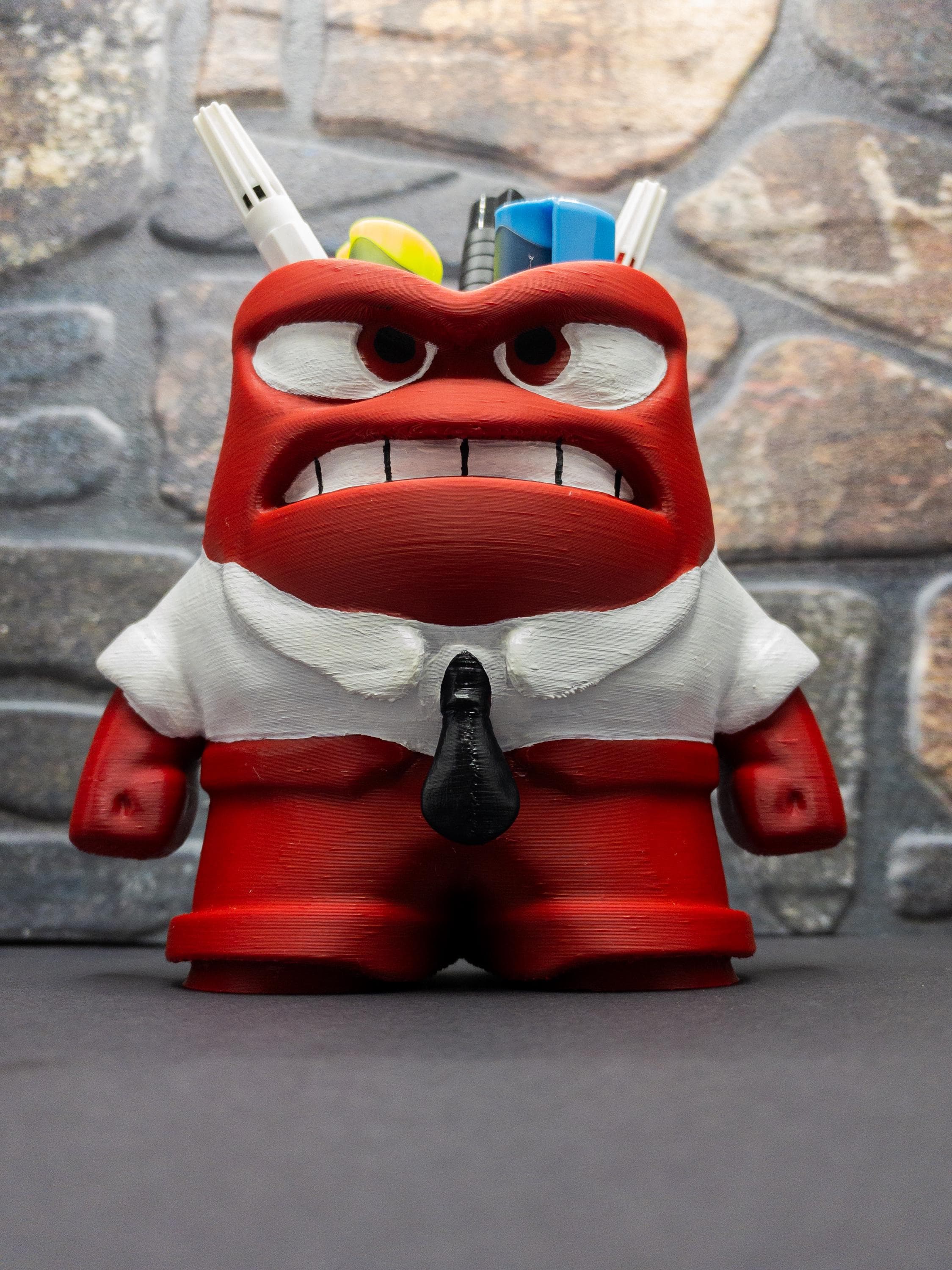 Anger Figure Pen Holder - Inside Out 2 - Desk Accessory - image 5