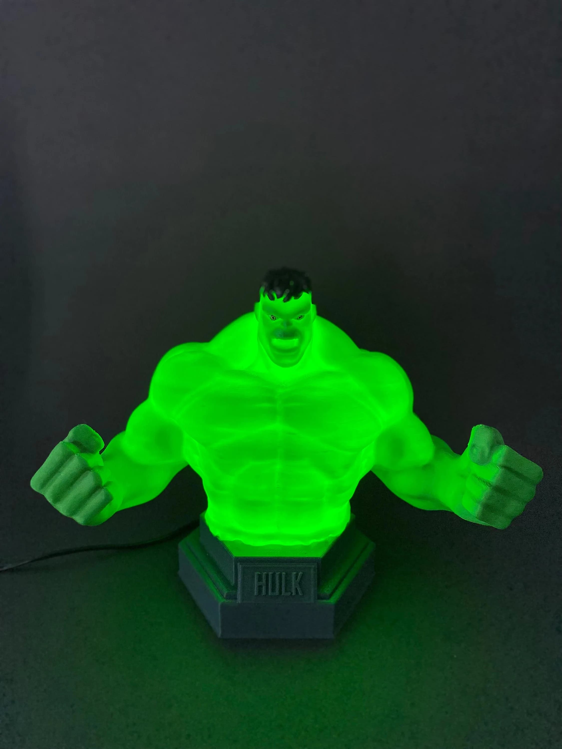 Hulk Design Decorative Night Lamp: Avengers Decor, Kids Room Lamp - image 3