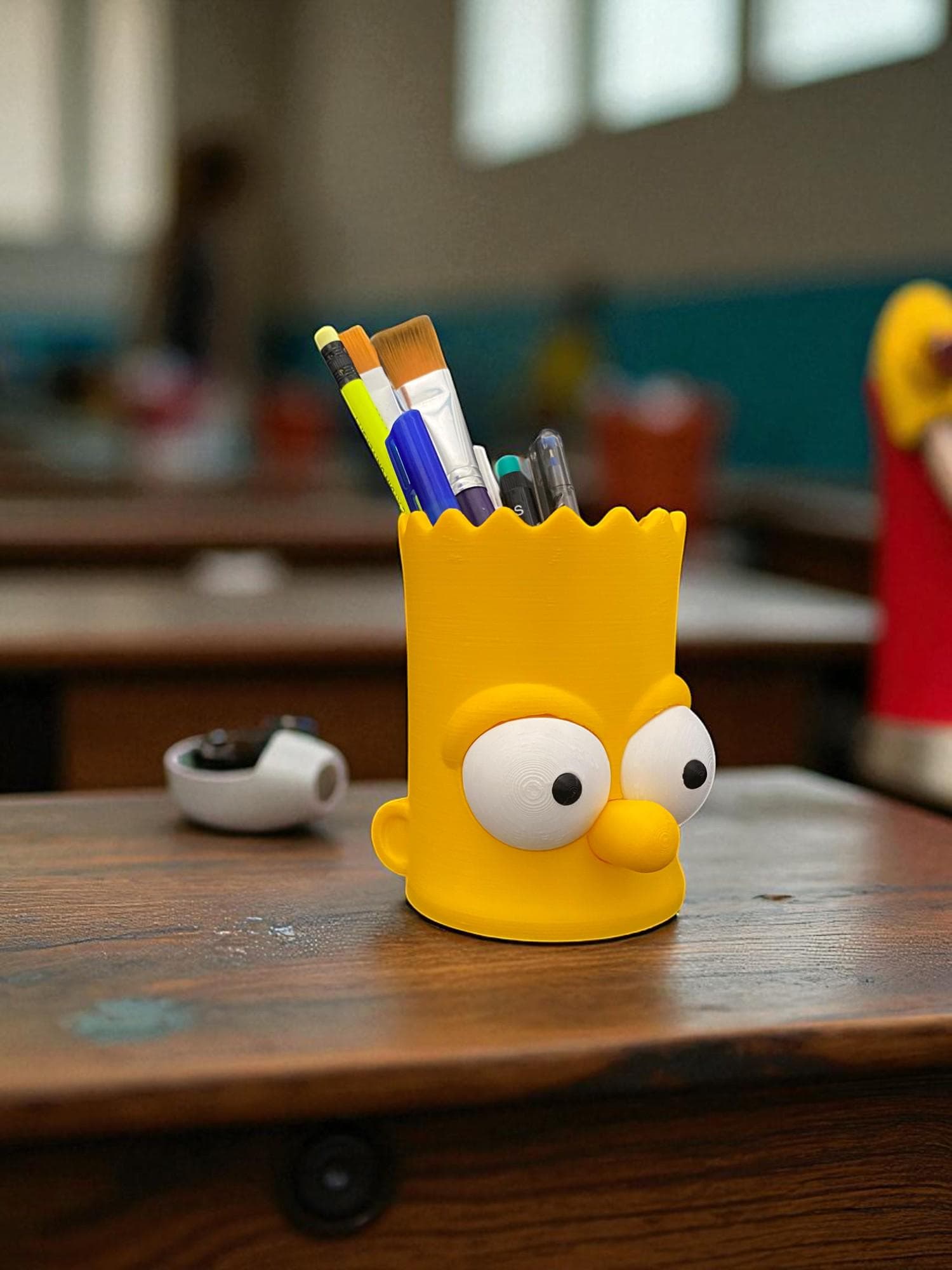Bart Simpson Pencil Holder and Desk Organizer β Pen, Brush, Makeup and Bathroom Storage - image 5