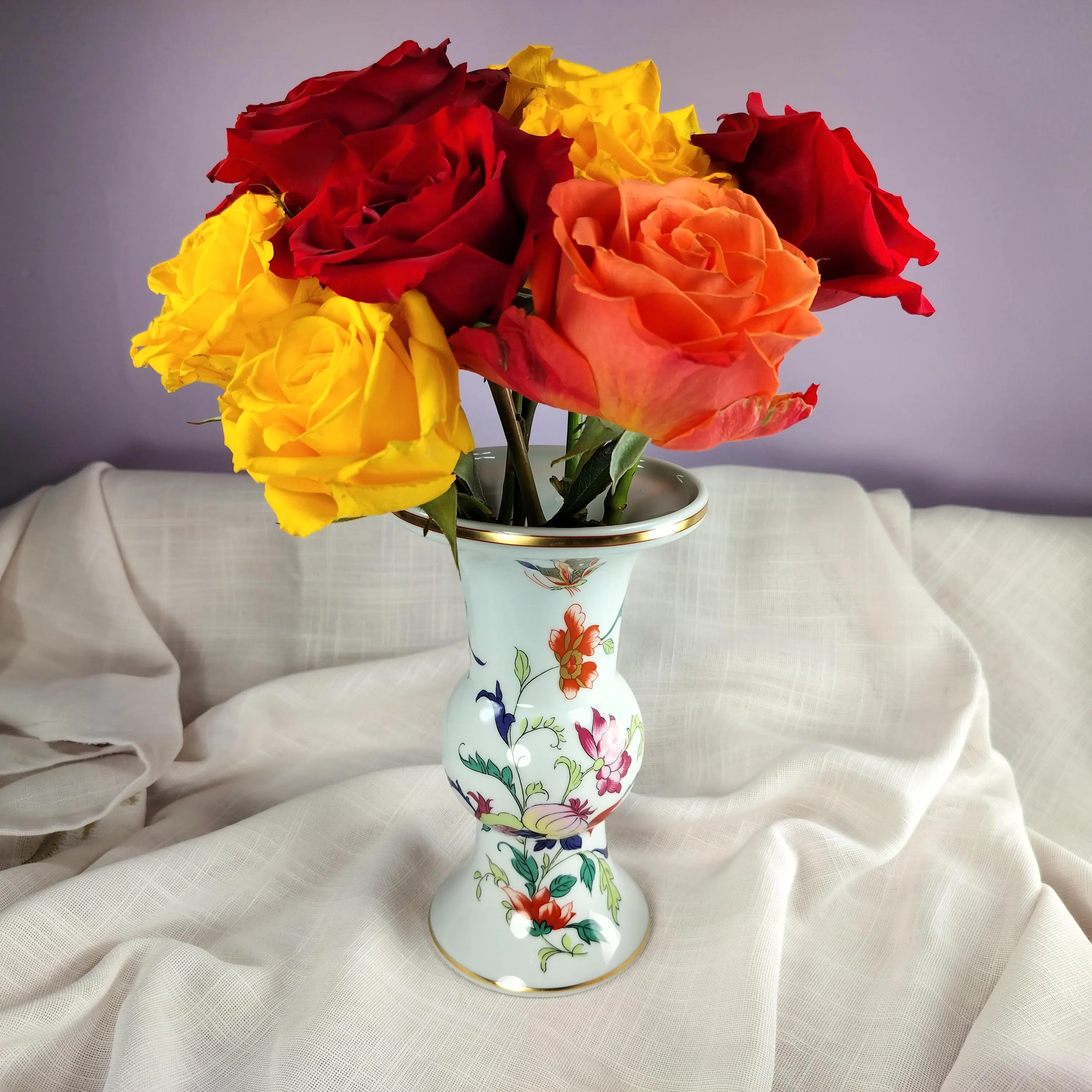 Vista Alegre Portugal Samatra pattern Porcelain Vase - image 4