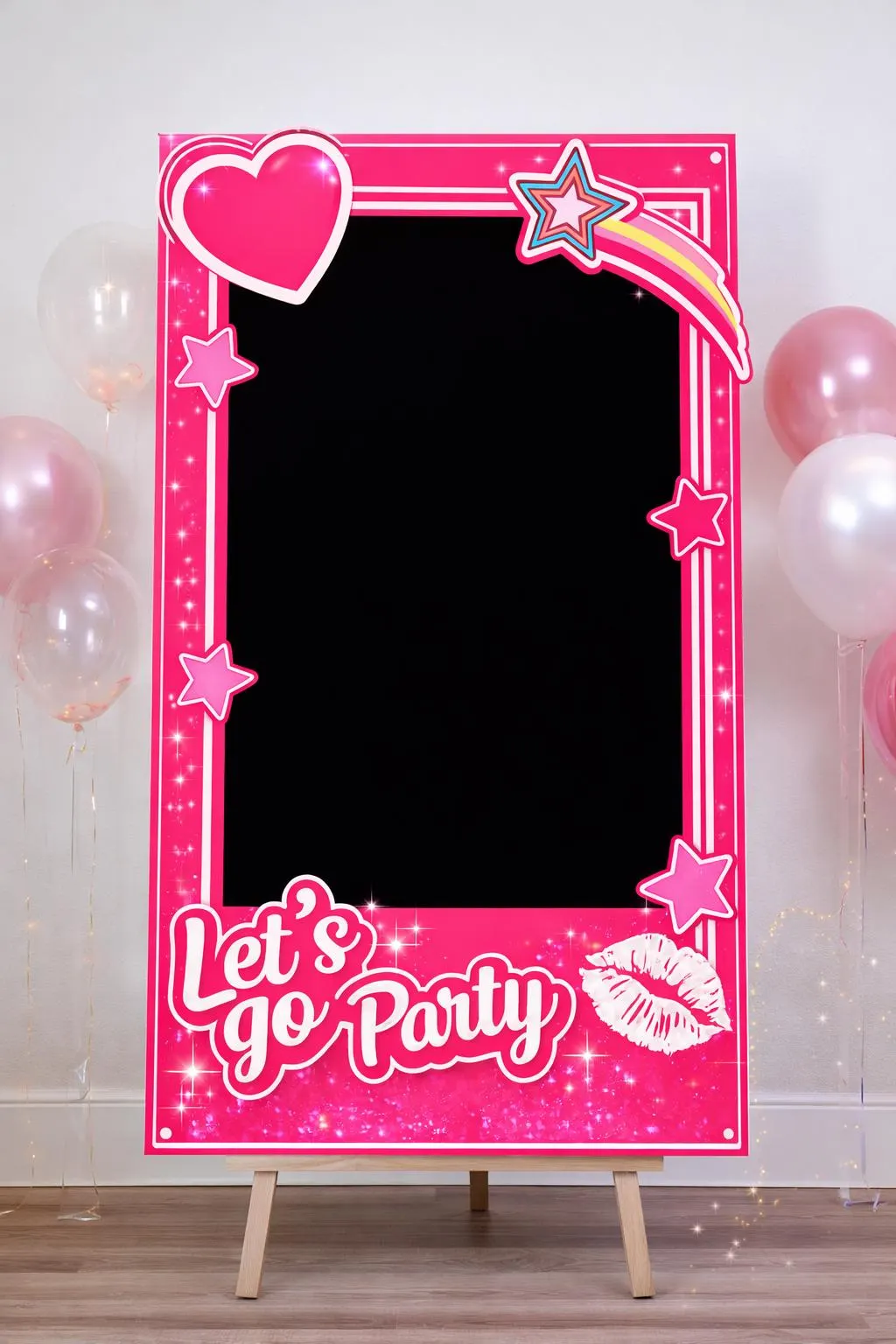 Pink Party Photo Booth Frame | 5ft Tall, Birthday, Bachelorette (Digital Download) - image 2