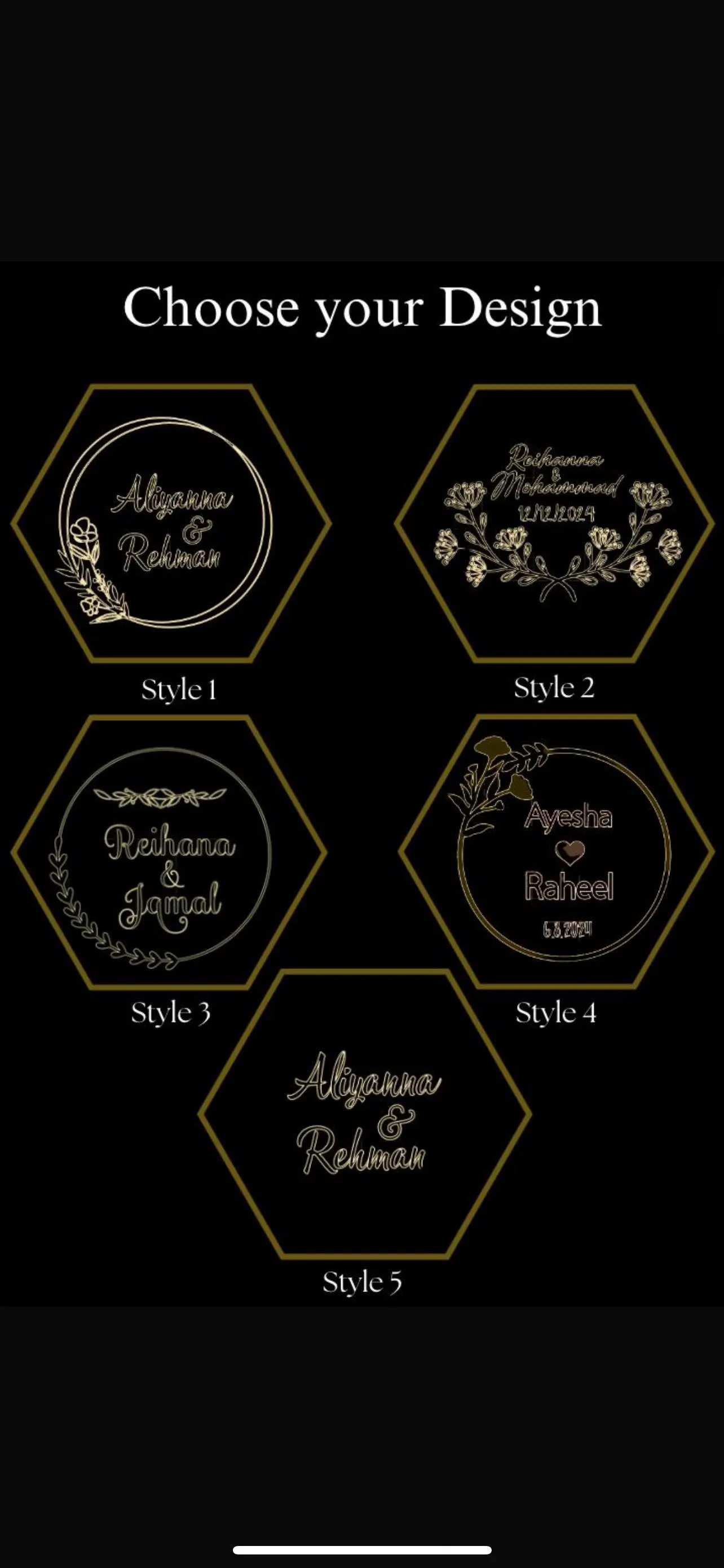 Custom Hexagon Glass Ring Box: Wedding Engagement Nikkah - image 3