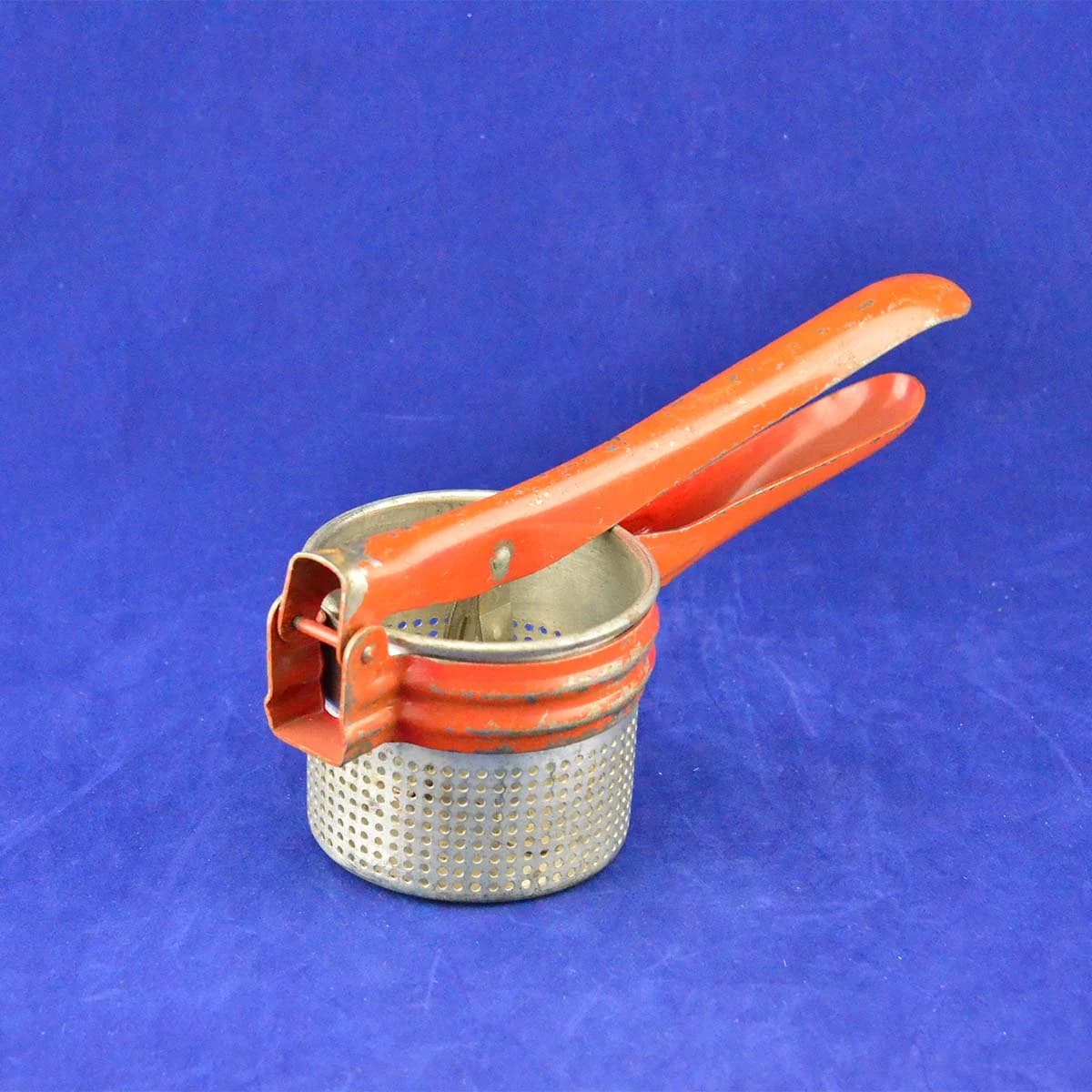 Vintage Handy Things Red Handle Potato Ricer - Kitchen Tool - Handy Things - Ludington Michigan - Retro Kitchen - Cooking Utensils & Gadgets