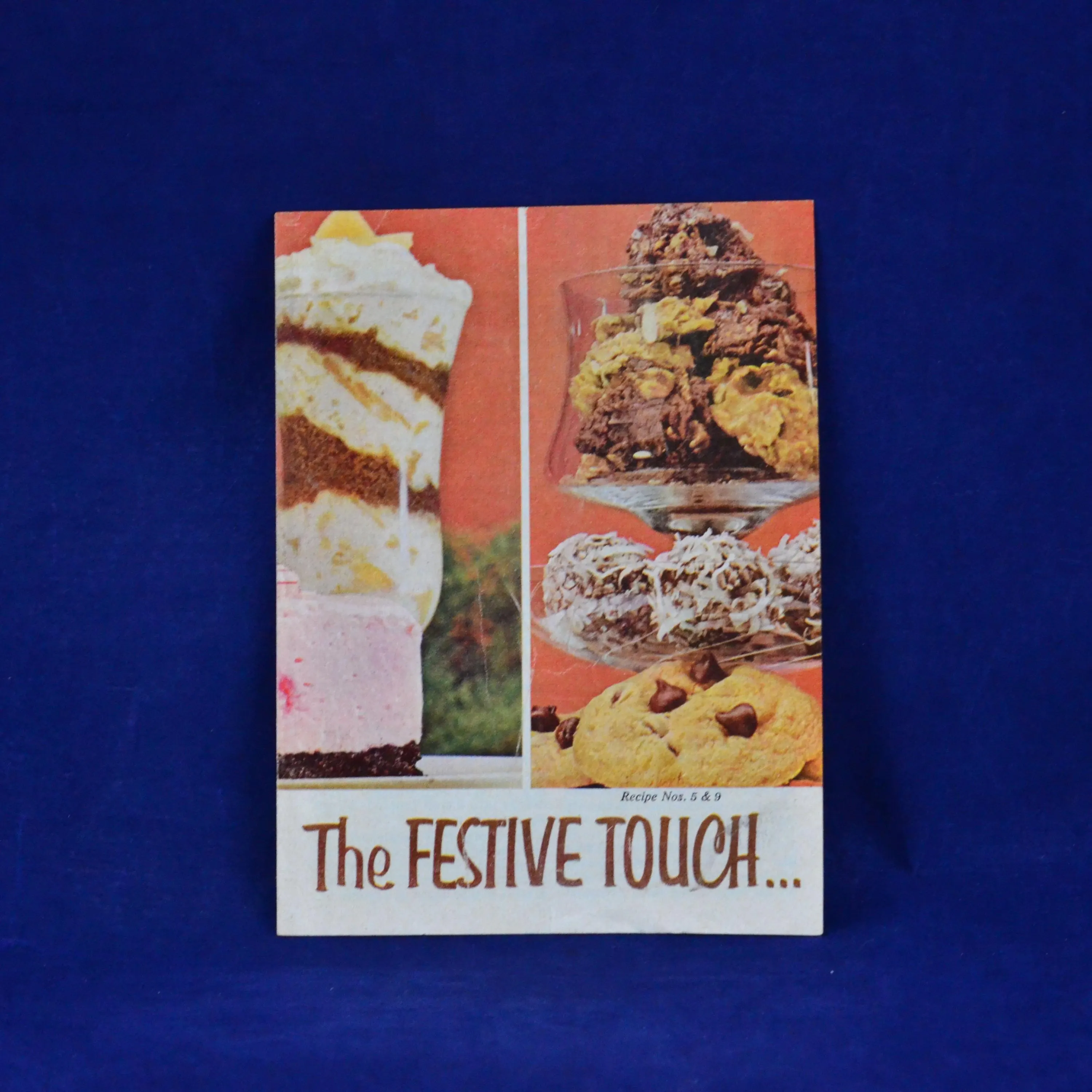 The Festive Touch by Nestle's Morsels and PET Evaporated Milk - Vintage Colorful Illustrated Advertising Recipe Book c. 1961 - 15 Recipes