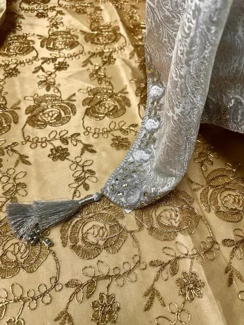 Silver Dismal Shirnee Sweet Cover for Engagement, Wedding, Nikah & Gift Tray Decor - image 4