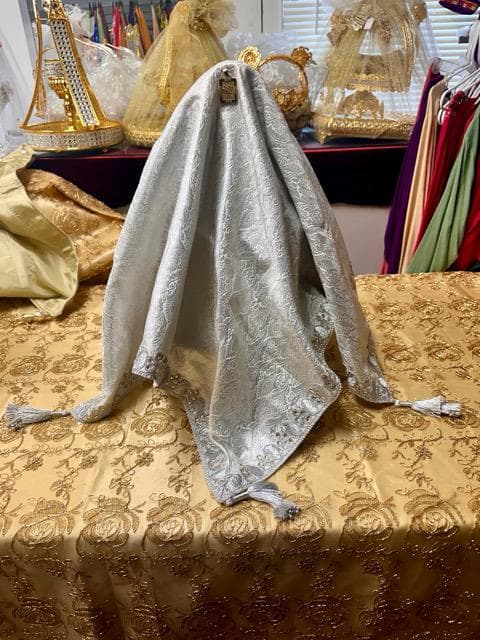 Silver Dismal Shirnee Sweet Cover for Engagement, Wedding, Nikah & Gift Tray Decor - image 3