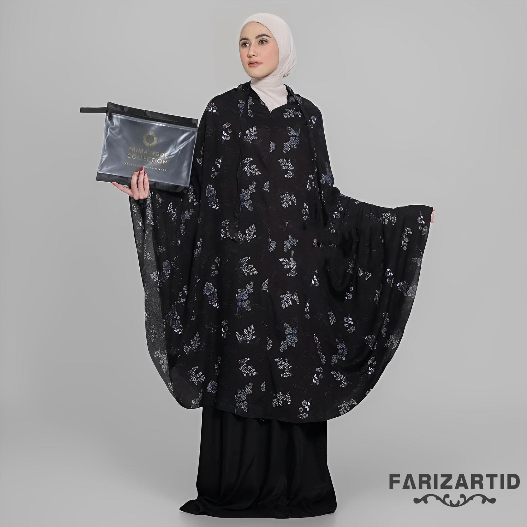 Azura Flowly Cotton Mukena – Deluxe 2in1 Prayer Set for Travel Home, Muslim Prayer Attire, Prayer Outfit, Muslim Prayer