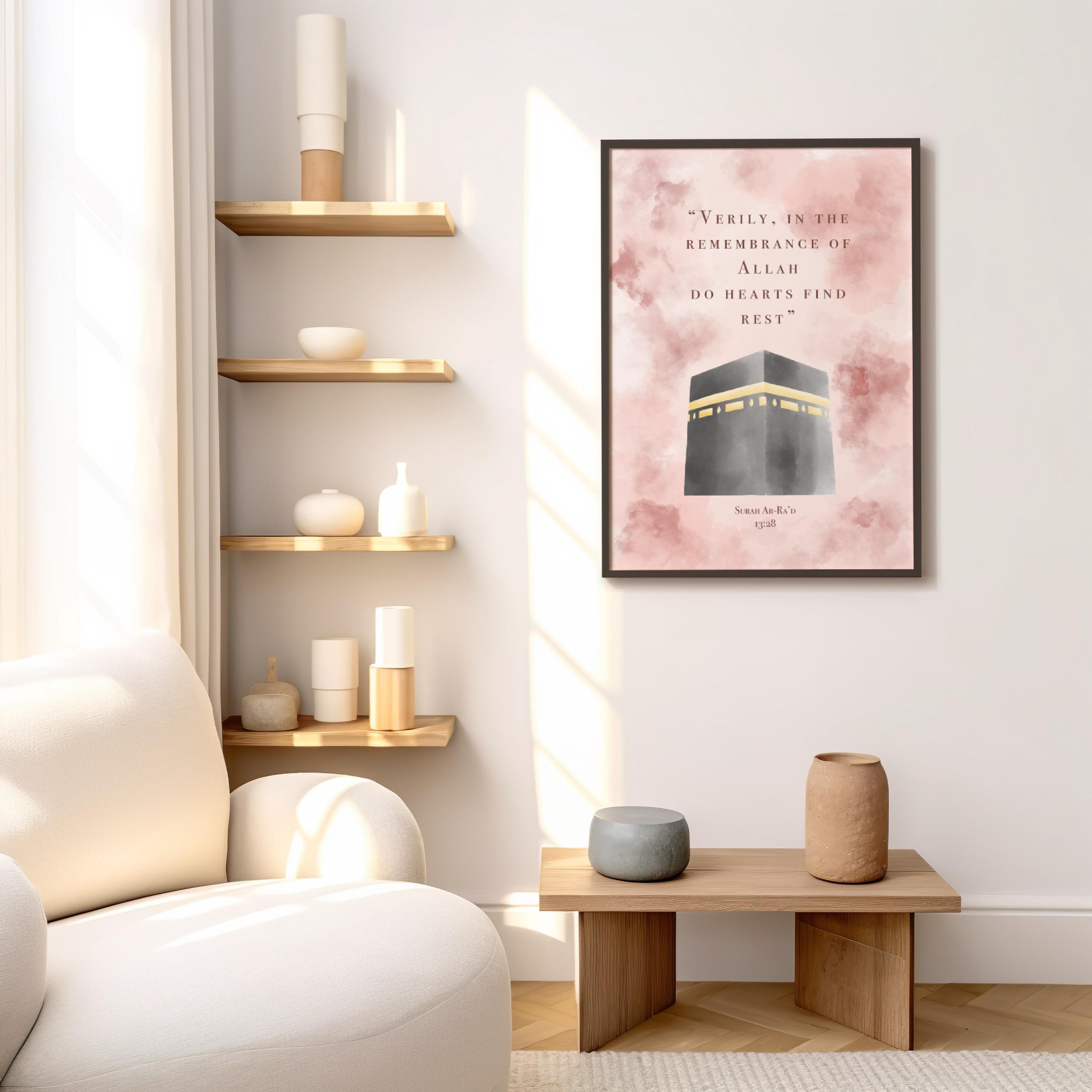 Kaaba Islamic Poster Wall Art, Inspirational Quran Quote, Minimalist Muslim Home Décor, Muslimah Gifts - image 3