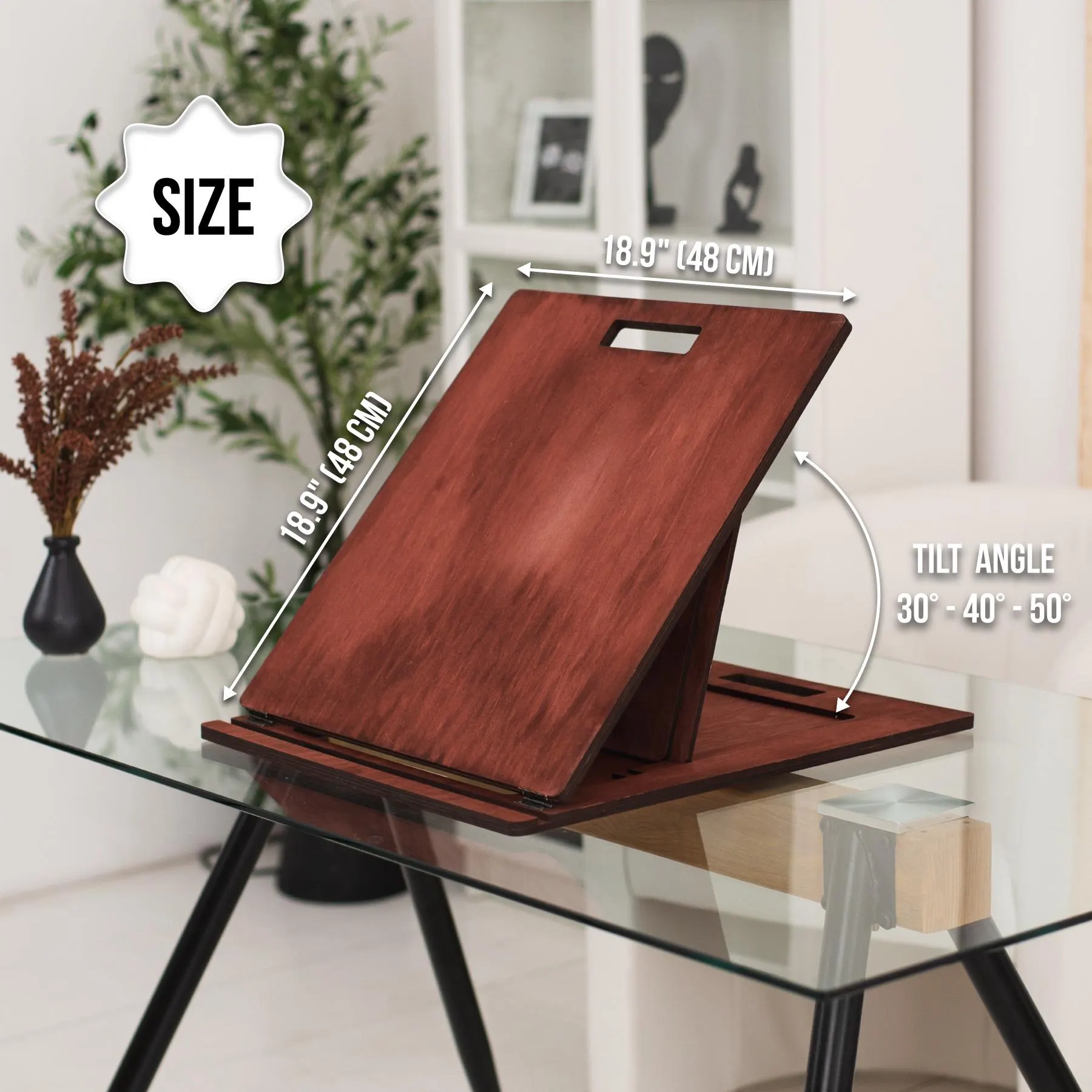 Portable lap easel, Adjustable drawing board, Sketching board, ,Drafting board, Painting board wooden, Adjust art desk, Desktop easel - image 5