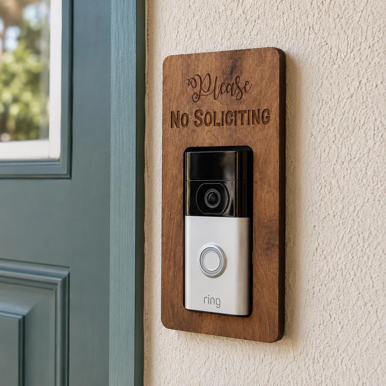 Video Doorbell Frame, Doorbell Cover Frame, Smart Doorbell Trim, Doorbell Wall Frame, Front Door Decor, Entryway Accessory - image 2
