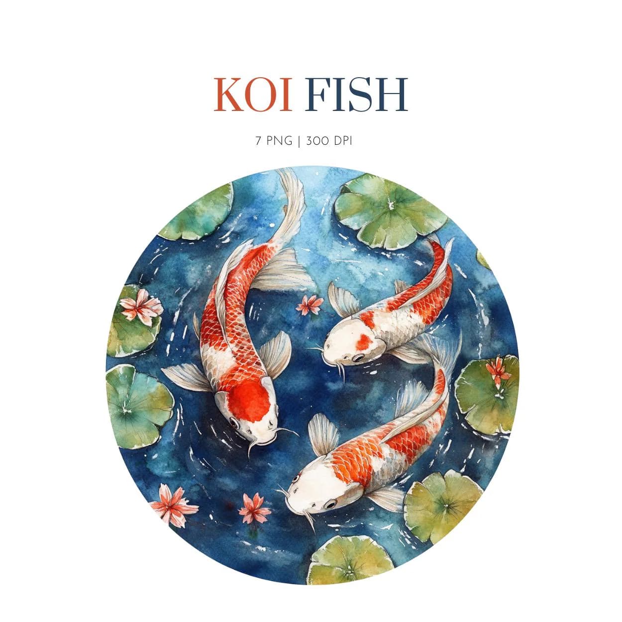 Watercolor Koi Fish clipart, Koi Fish images png , koi fish illustration, koi fish, Japanese Koi fish, Koi fish asian fish clipart, Koi Fish