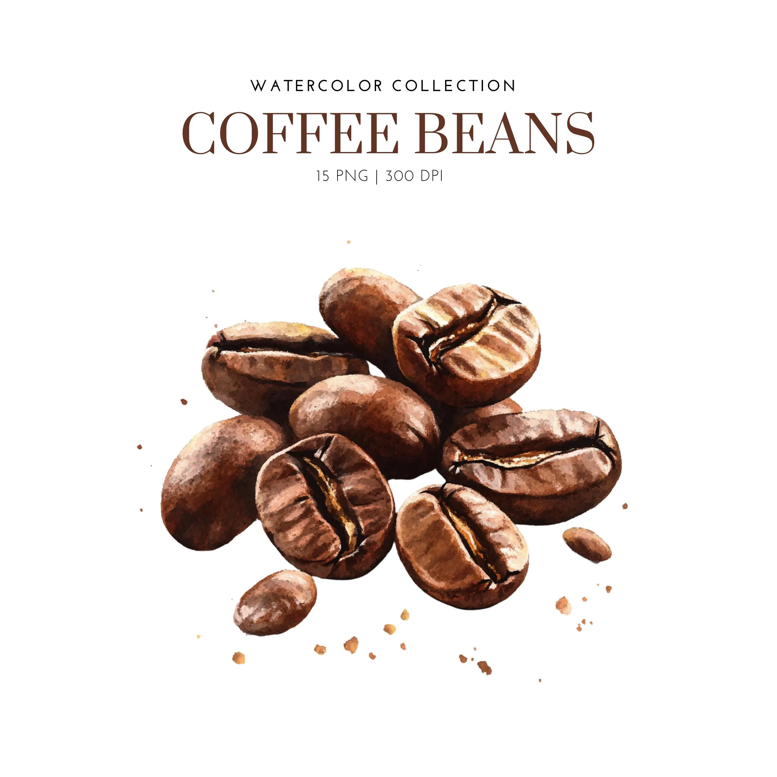 Coffee Bean clipart, Coffee Clipart, Coffee Lover, coffee beans, Coffee beans png, Coffee time, Coffee Mug, coffee watercolor, coffee bean