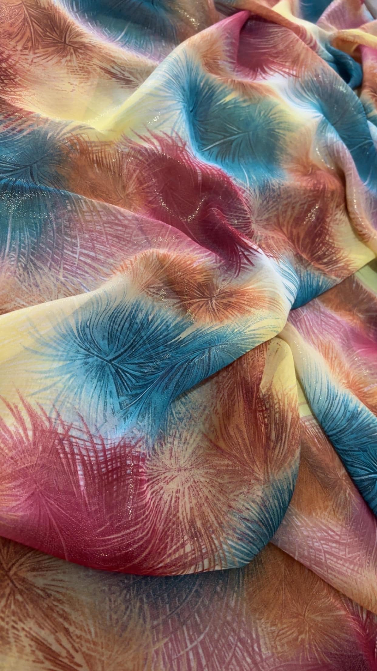 Multicolor Shiny Dirac Fabric, Modern Somali Wedding Dress Material