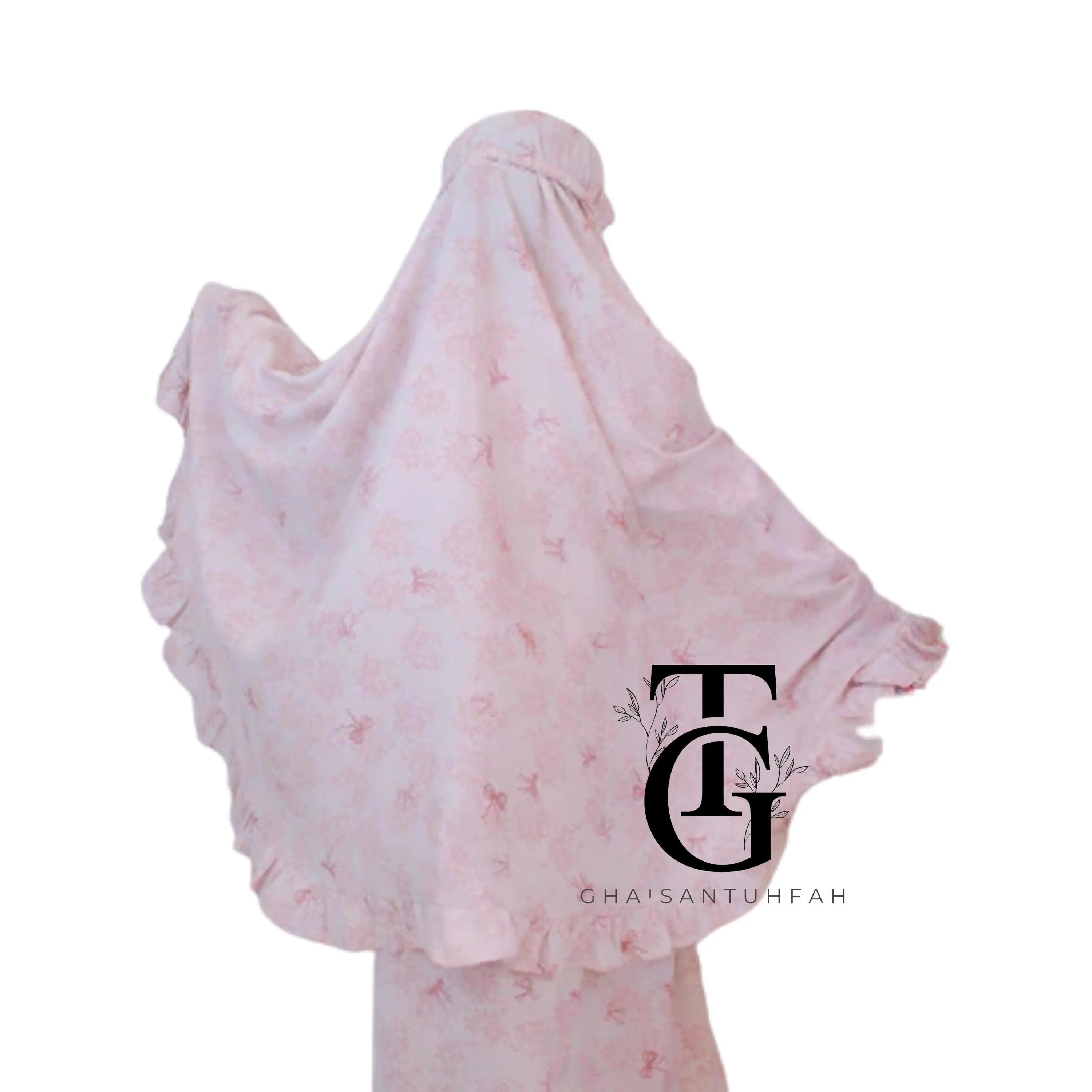 Children's Prayer Robe with Motif, Children's Prayer Robe 4-14 Years, Islamic Prayer Set for Women, Modest Prayer Clothing GT87 - image 4