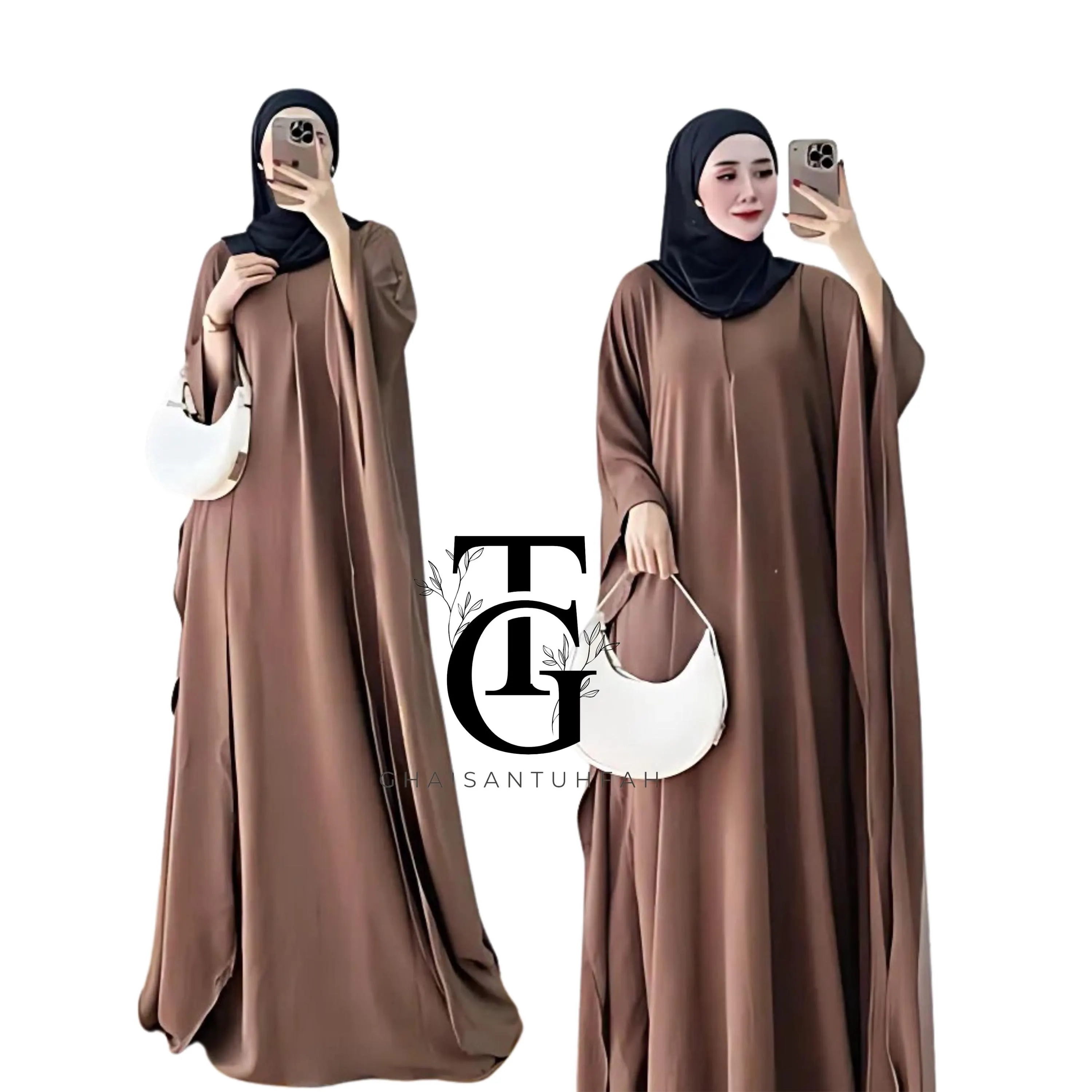 Premium Crinkle Front Zip Kaftan, Muslim dress, Modest Maxi Dress, Islamic Clothing, Traditional Robe, Ramadan Outfit, Islamic Gift GT53 - image 3