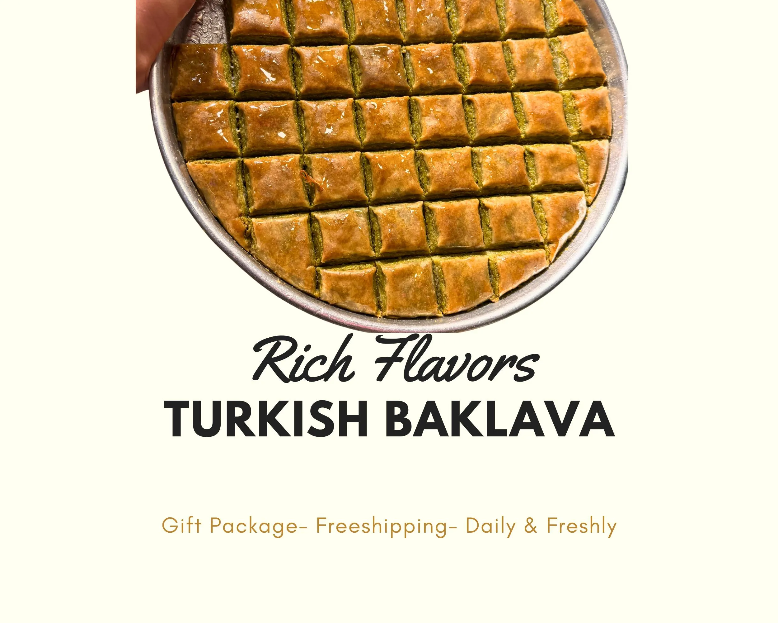 Handmade Pistachio Baklava: Turkish Honey Dessert Gift Box - image 2