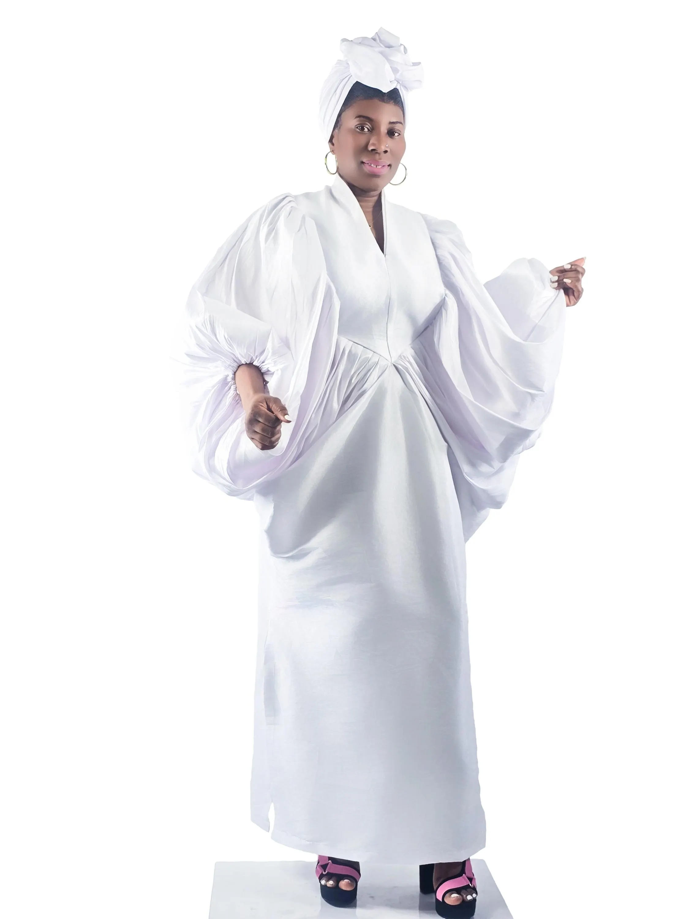 Boubou Dress African boubou Rich aunty Bubu Kaftan abaya kimono women agbada - image 4