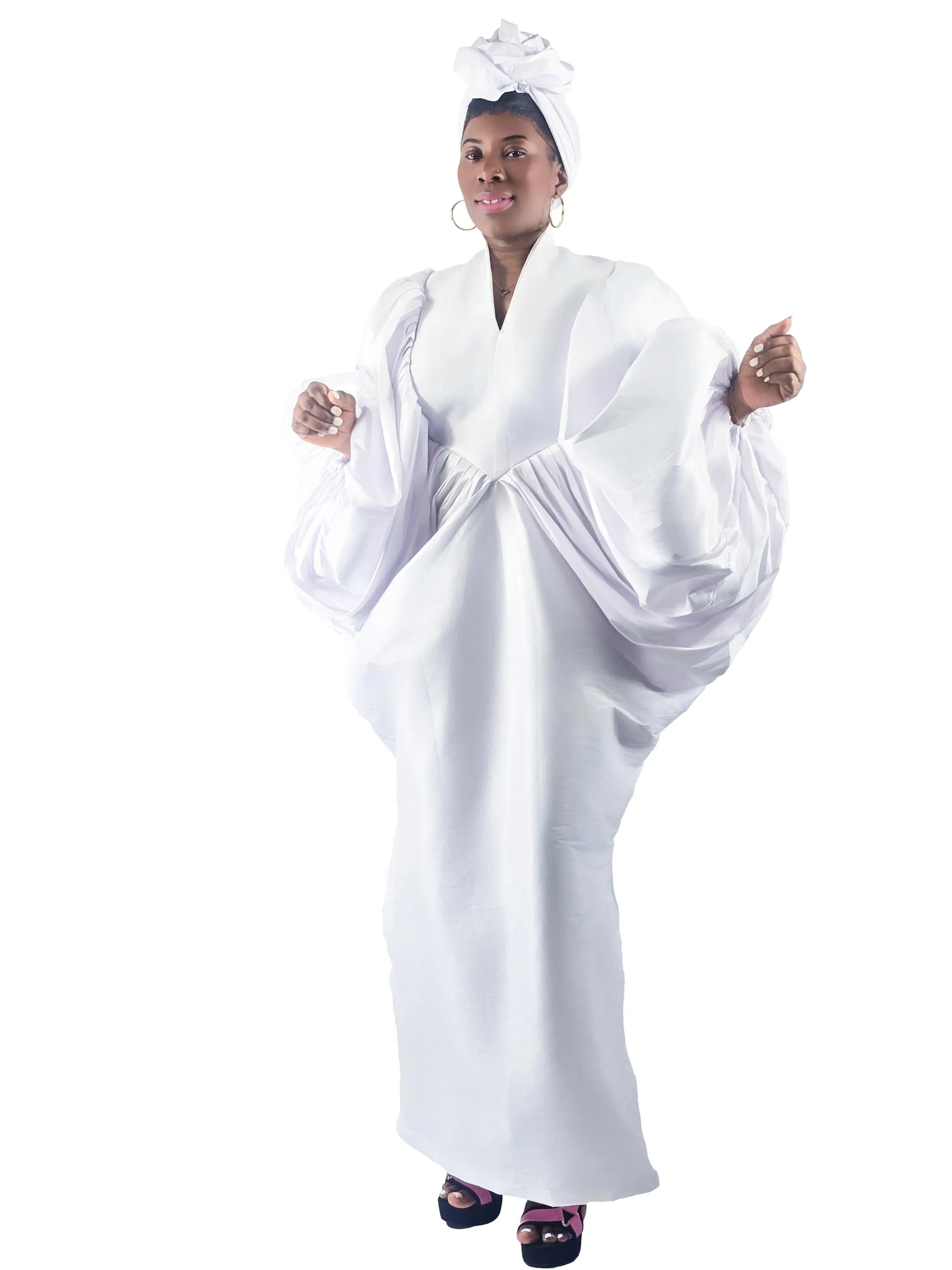 Boubou Dress African boubou Rich aunty Bubu Kaftan abaya kimono women agbada - image 5