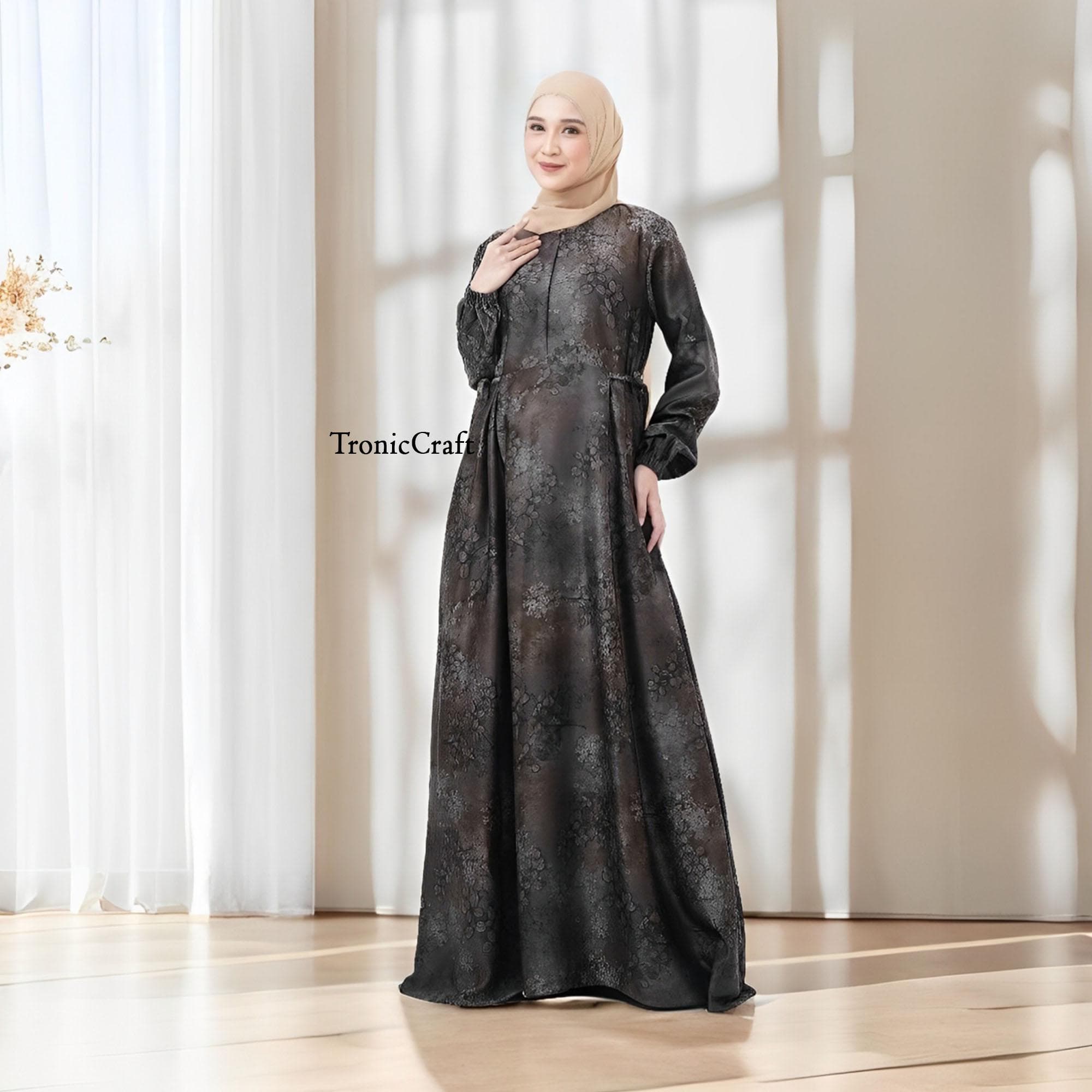 Hanna Dress Gamis Simple Elegant And Fashionable Muslim Clothing,Muslim Dress,Muslim Dress Wedding,Women Muslim Attire,Women Islamic Dress