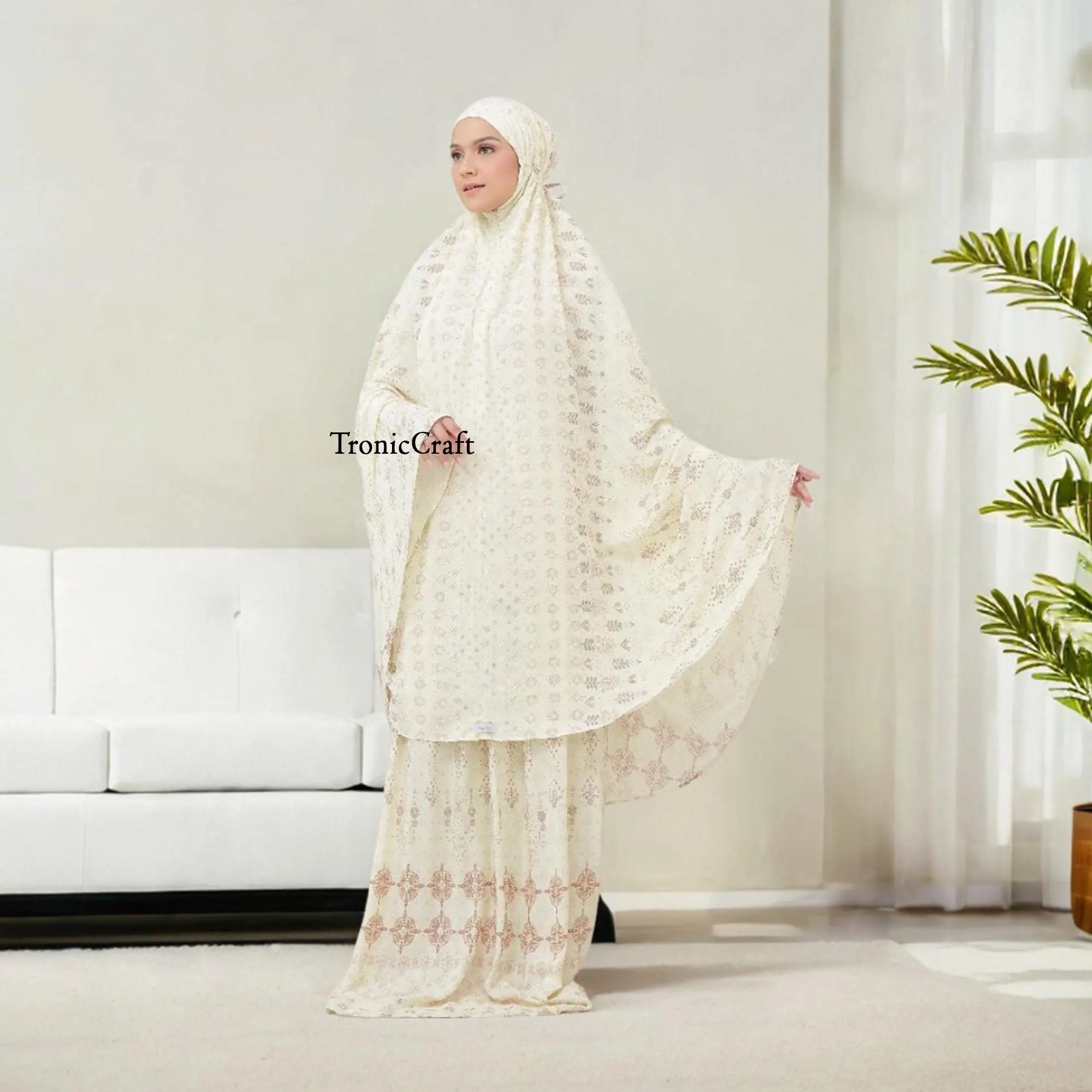Rayon Carla Adult Mukena 2in1 Soft And Comfortable Mukena,Mukena,Muslim Prayer Dress,Muslim Prayer Attire,Prayer Outfit,Muslim Prayer Clothe