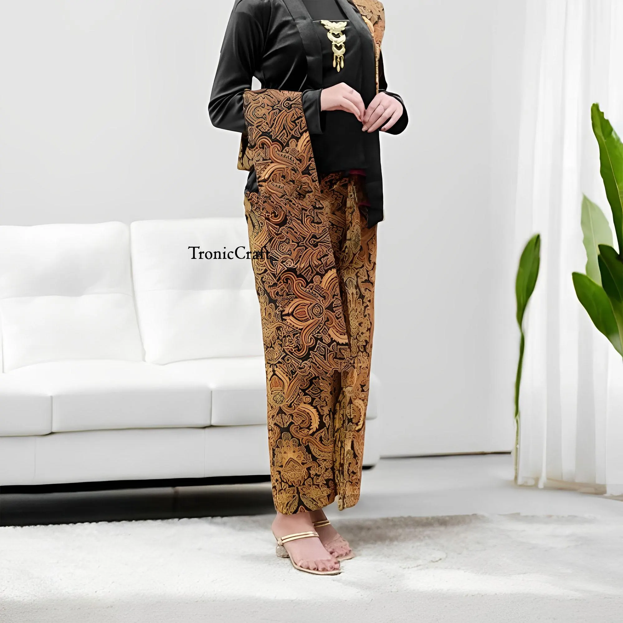 Instant Velvet Kebaya with Balinese Banana Motif Shawl Elegant and Comfortable,Kebaya Dress,Kebaya,Kebaya Modern,Kebaya Encim,Kebaya Bali
