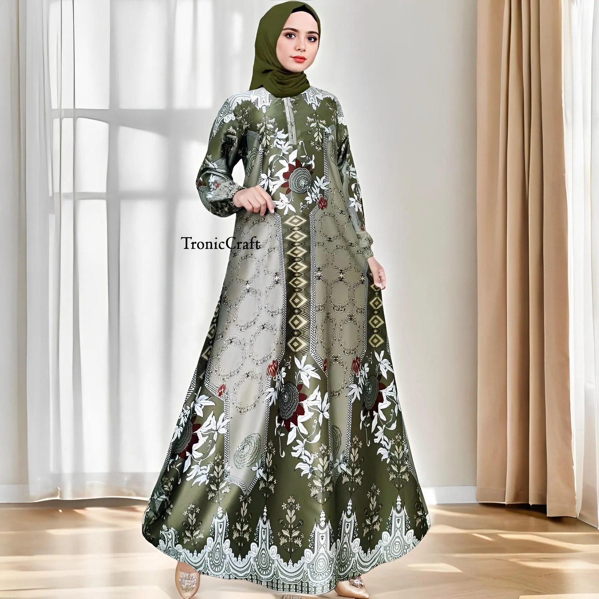 Sakila Muslim Big Dress Elegant Luxurious and Soft Women's Attire,Muslim Dress,Muslim Dress Wedding,Women Muslim Attire,Women Islamic Dress