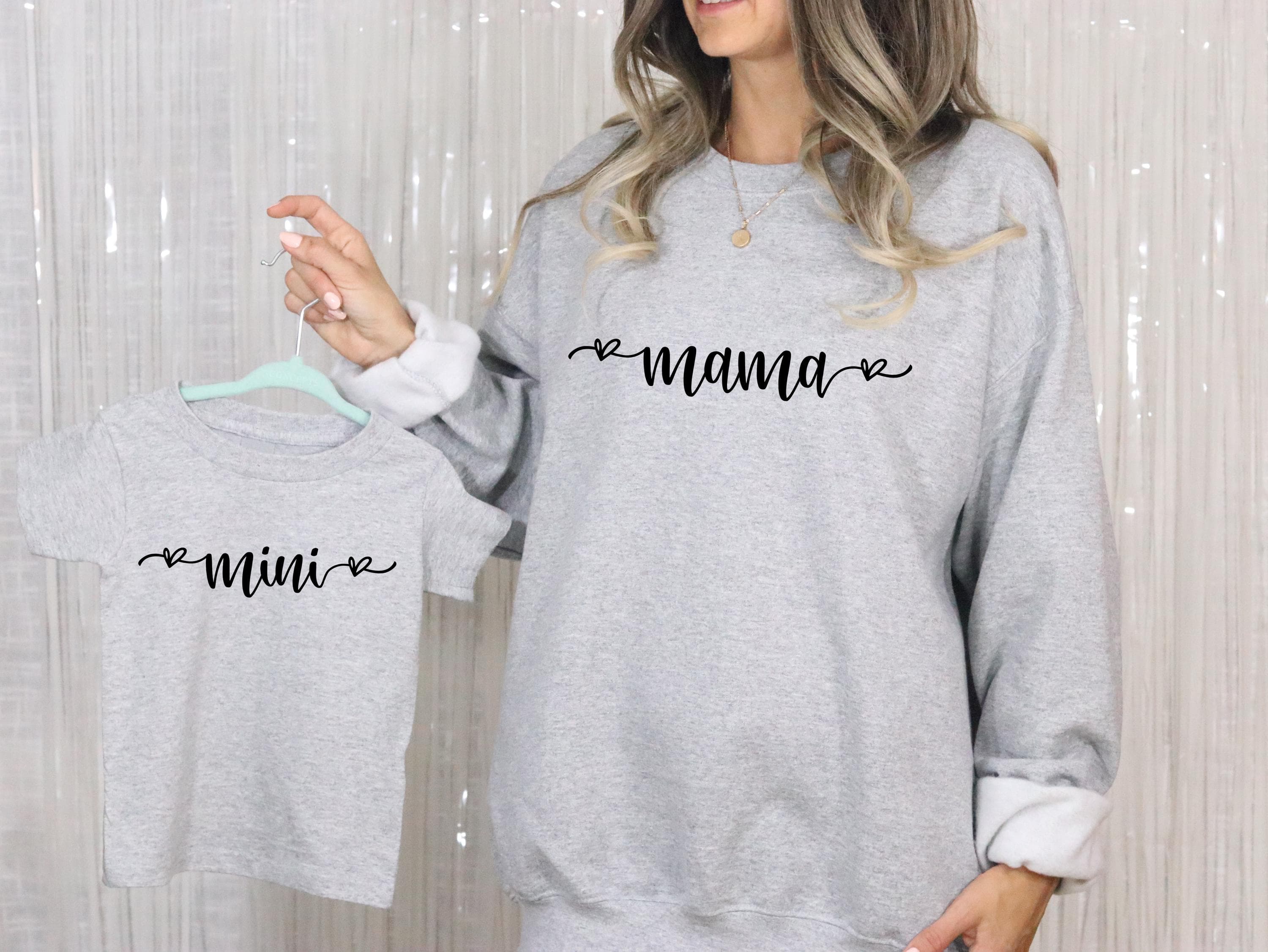 Mama And Mini Matching Shirt, Mommy And Me Sweatshirts, Family Match Tshirt, Mommy And Daughter Tee, Gift For Mother, Mother's Day Apparel - image 4